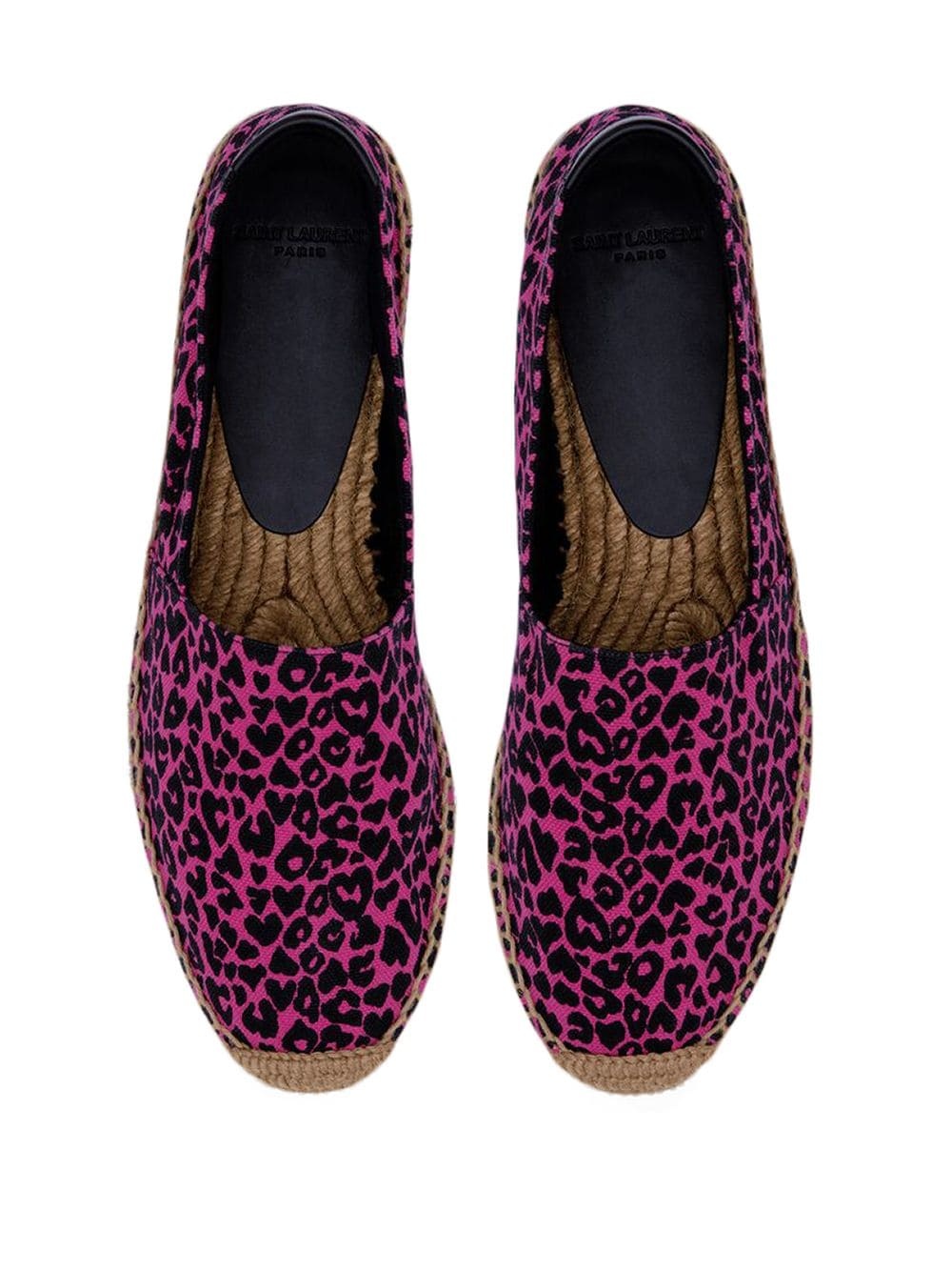 leopard-print raffia-sole espadrilles - 3