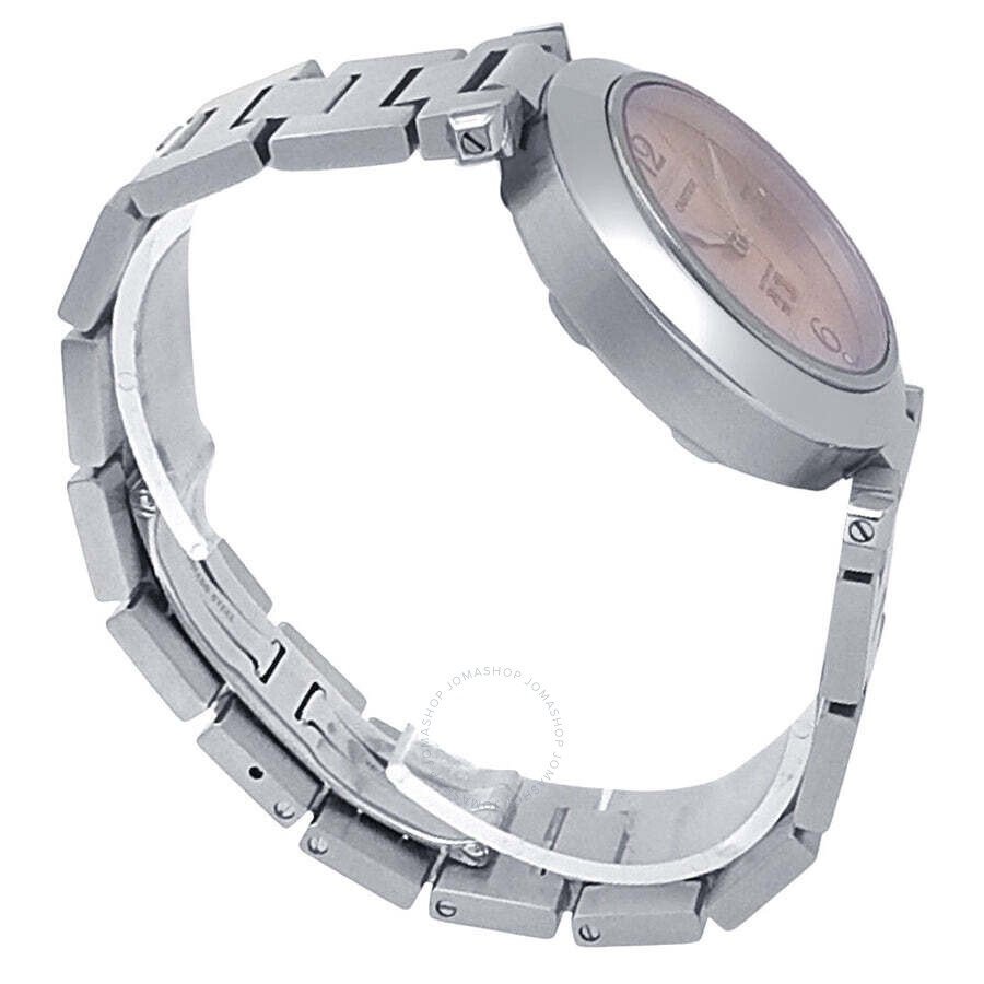 Pre-owned Cartier Pasha C Big Date Automatic Pink Dial Ladies Watch W31058M7 - 3