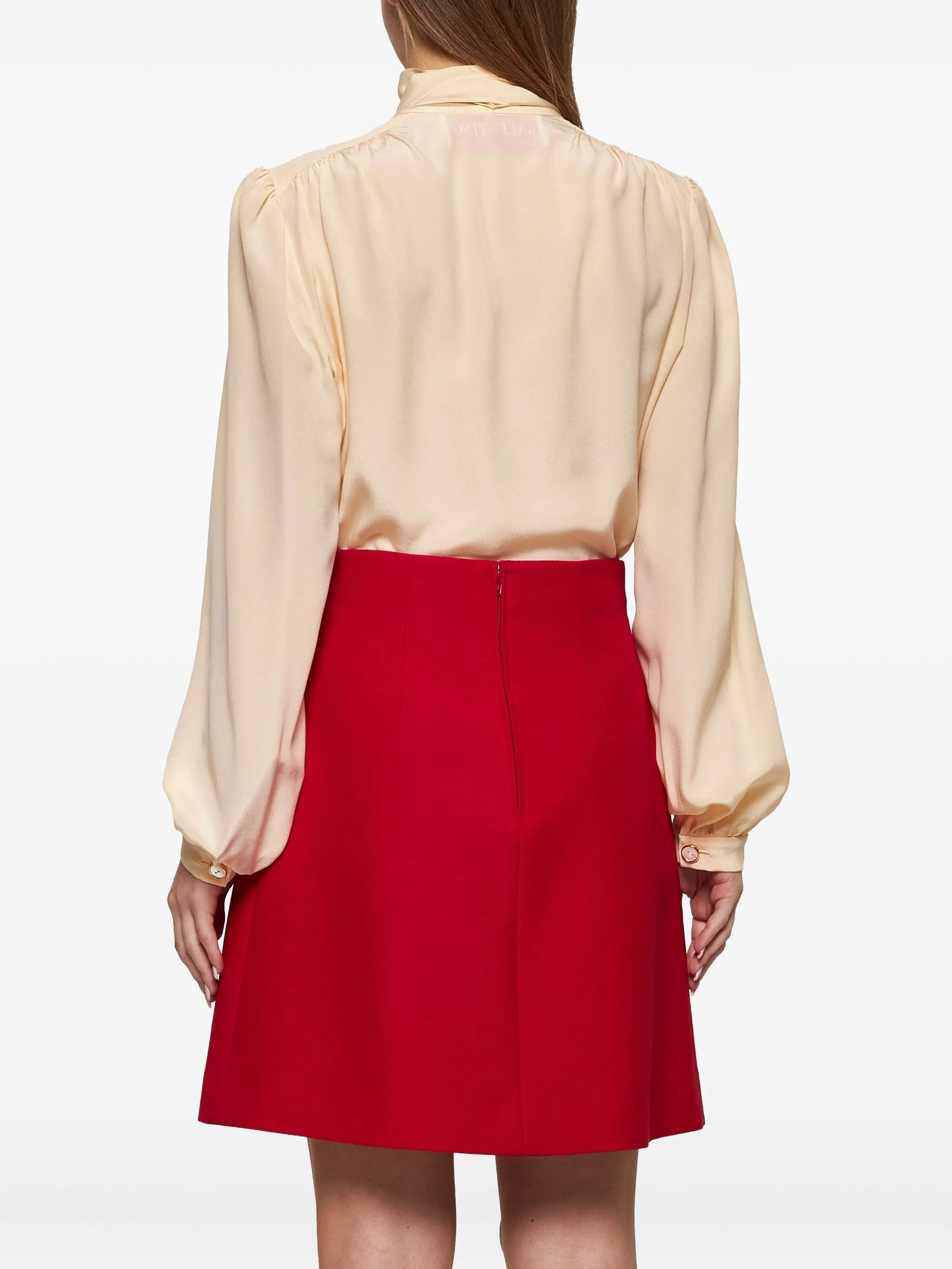Crepe Couture A-line skirt - 3