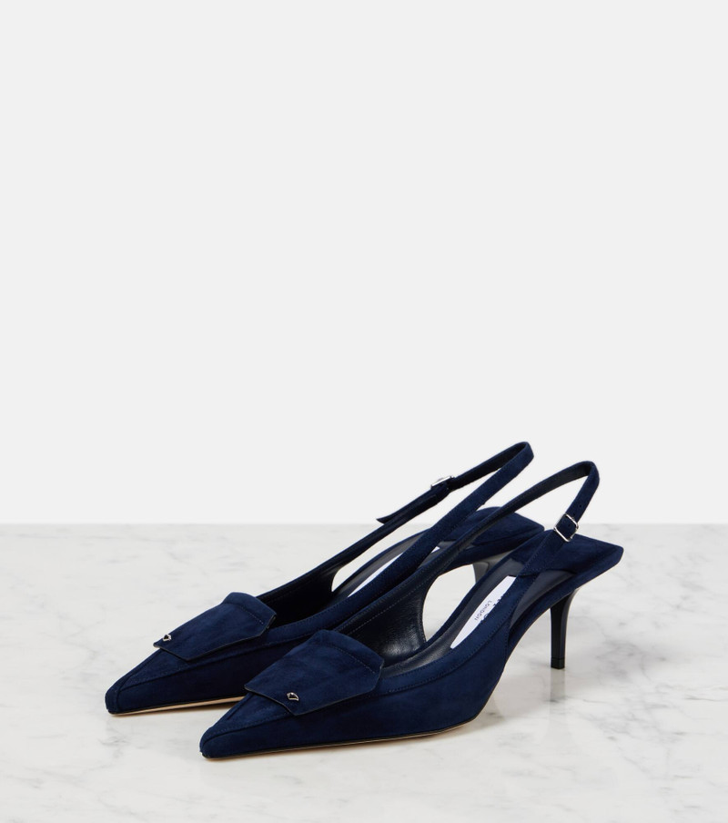 Frances 60 suede slingback pumps 4
