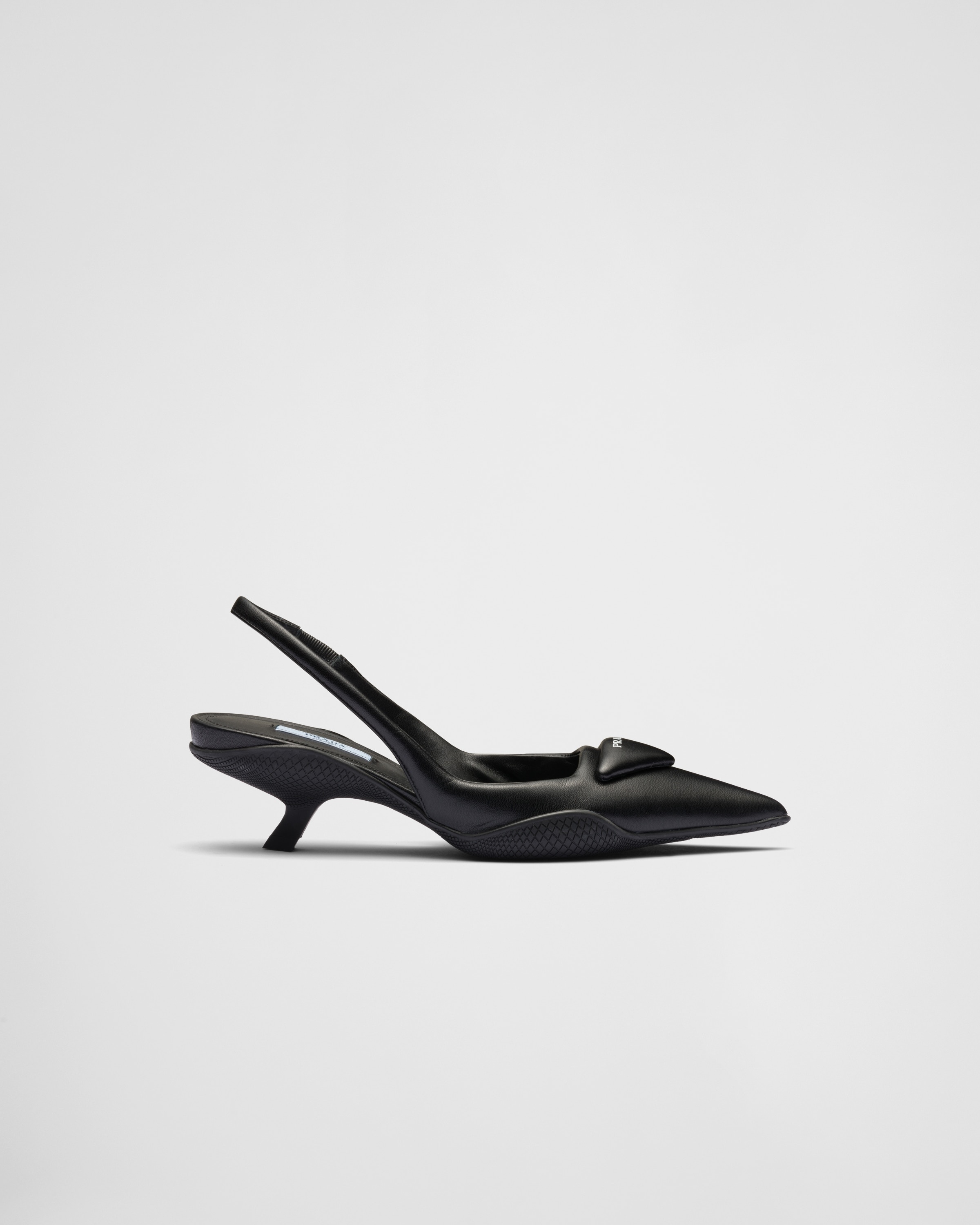 Soft padded leather slingback pumps - 2