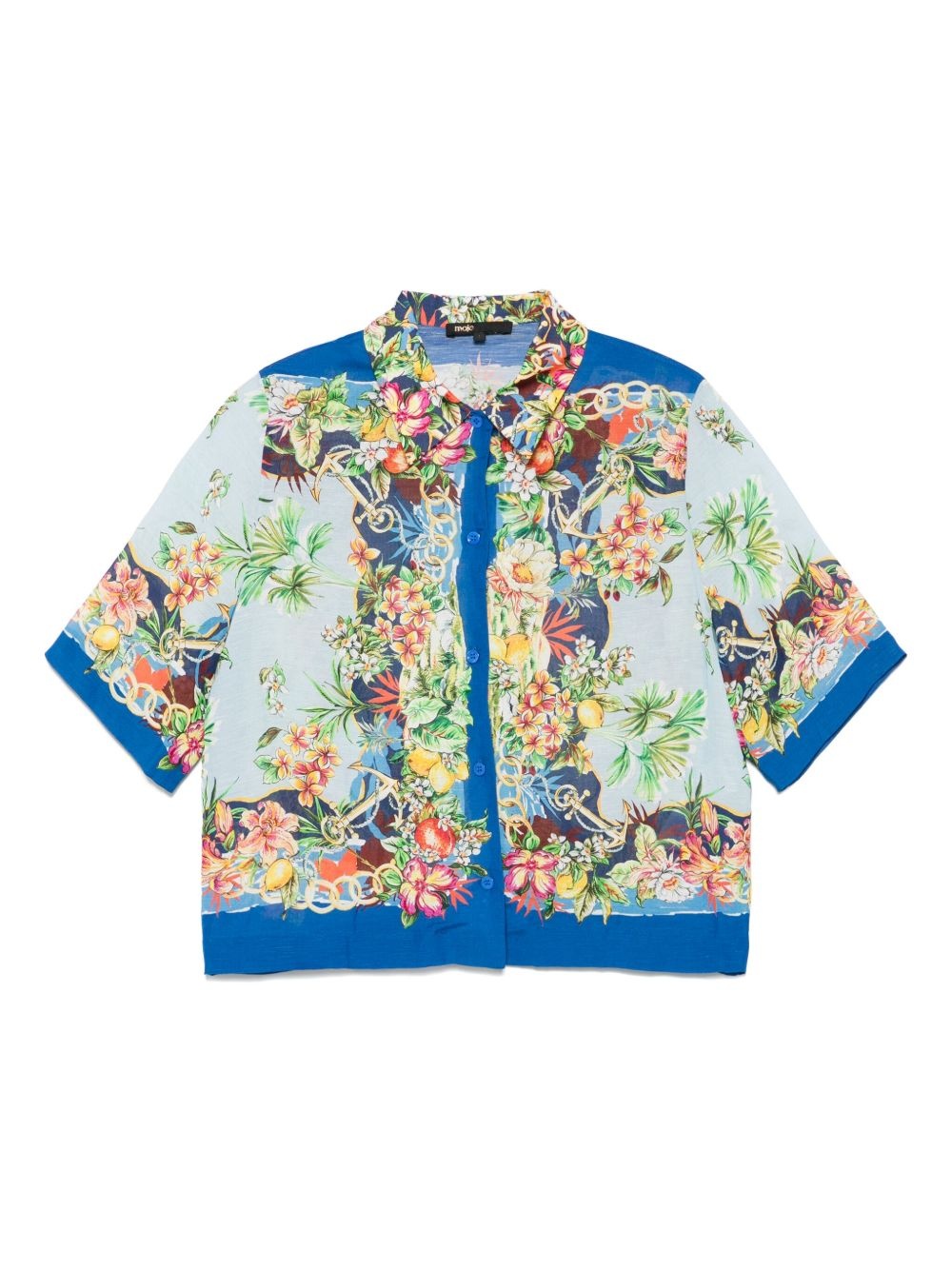 floral-print shirt - 1