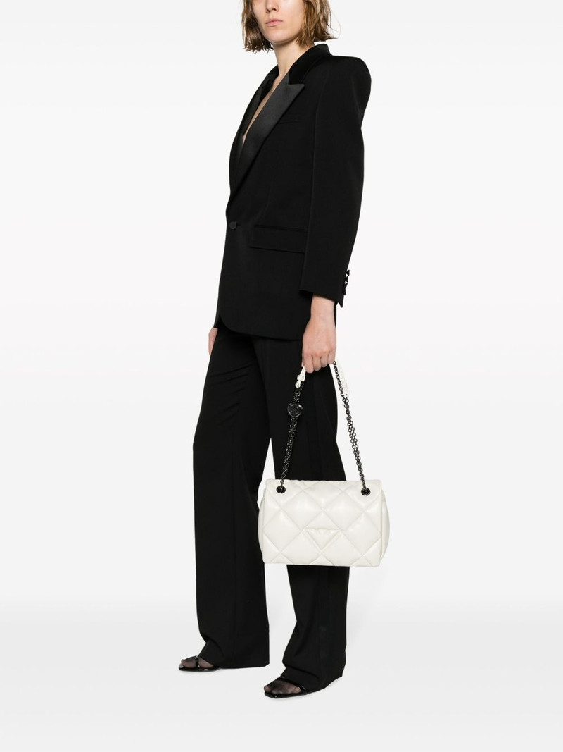 EMPORIO ARMANI logo-embossed quilted shoulder bag outlook