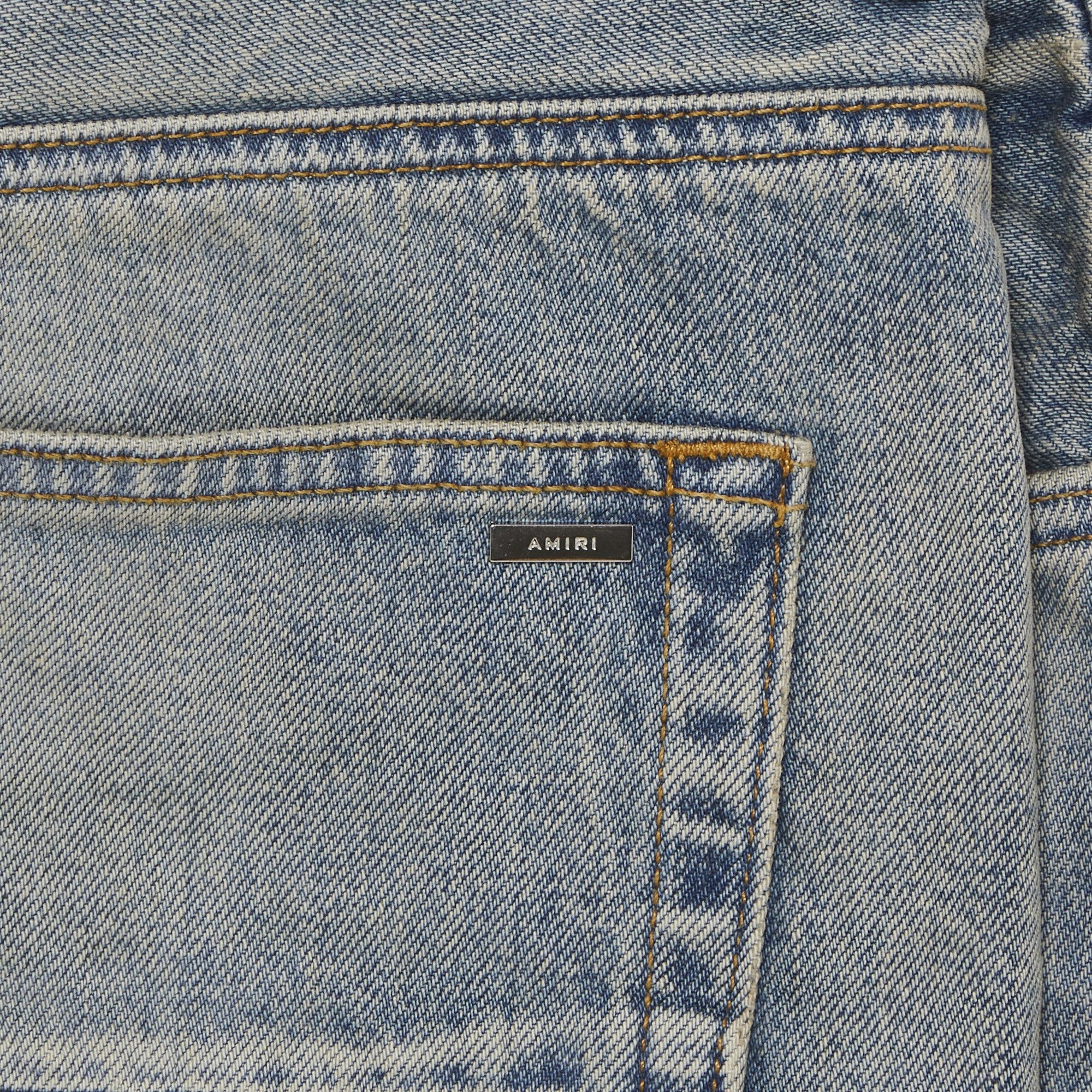 Amiri Release Hem Straight Jean 'Antique Indigo' - 3
