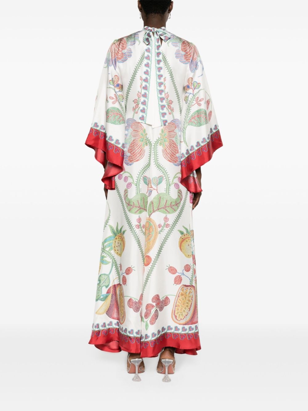 Magnifico Flower PlacÃ©e-print dress - 4