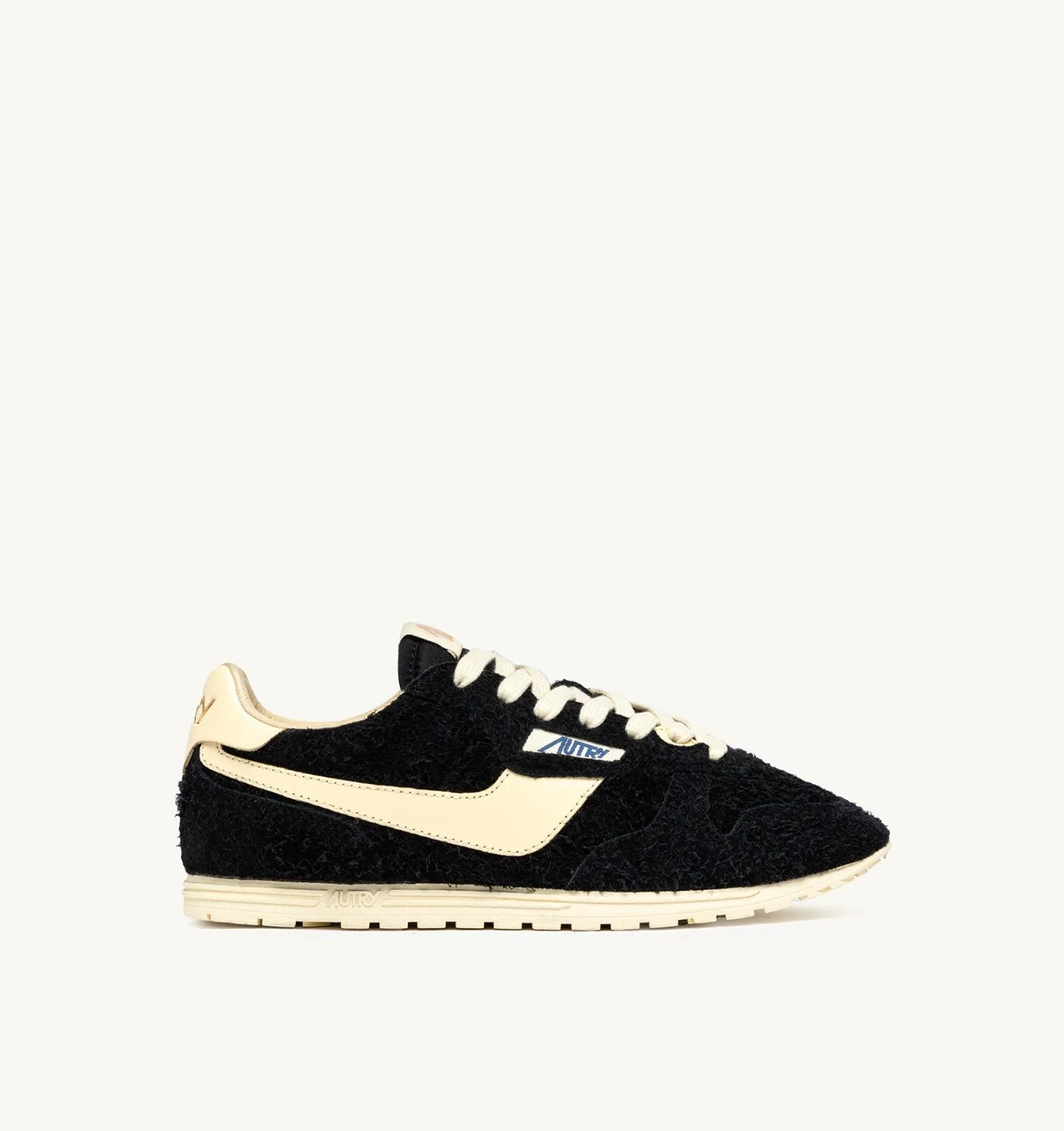 WINDSPIN SNEAKERS IN BLACK AND RUTABAGA SUEDE AND LEATHER - 1