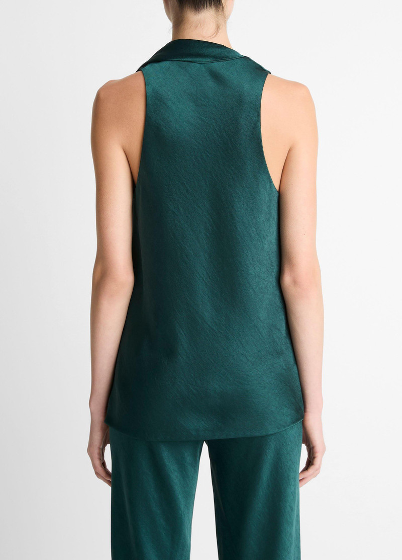Vince Satin Scarf Top outlook