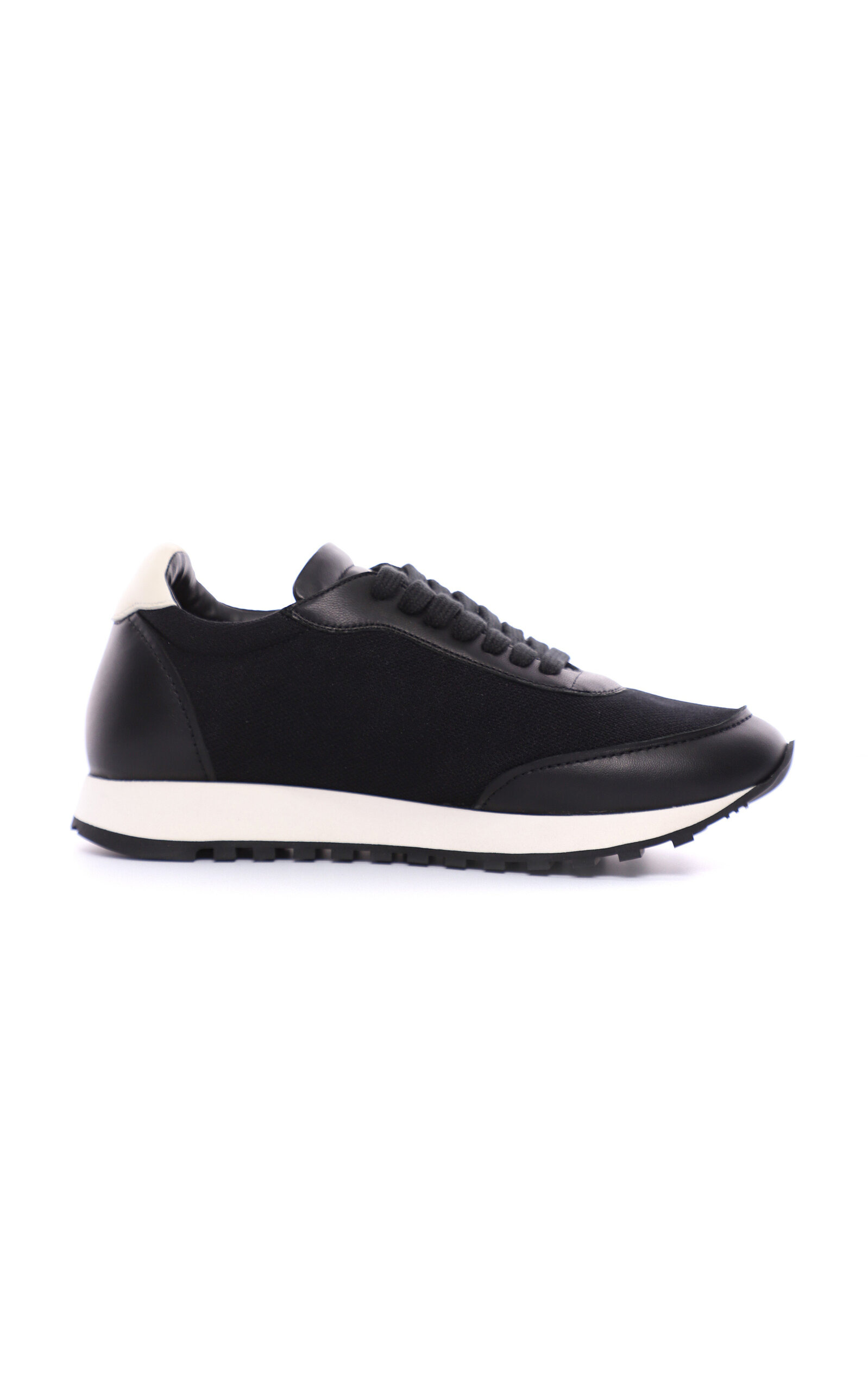 Owen Leather-Trimmed Mesh Sneakers black - 3
