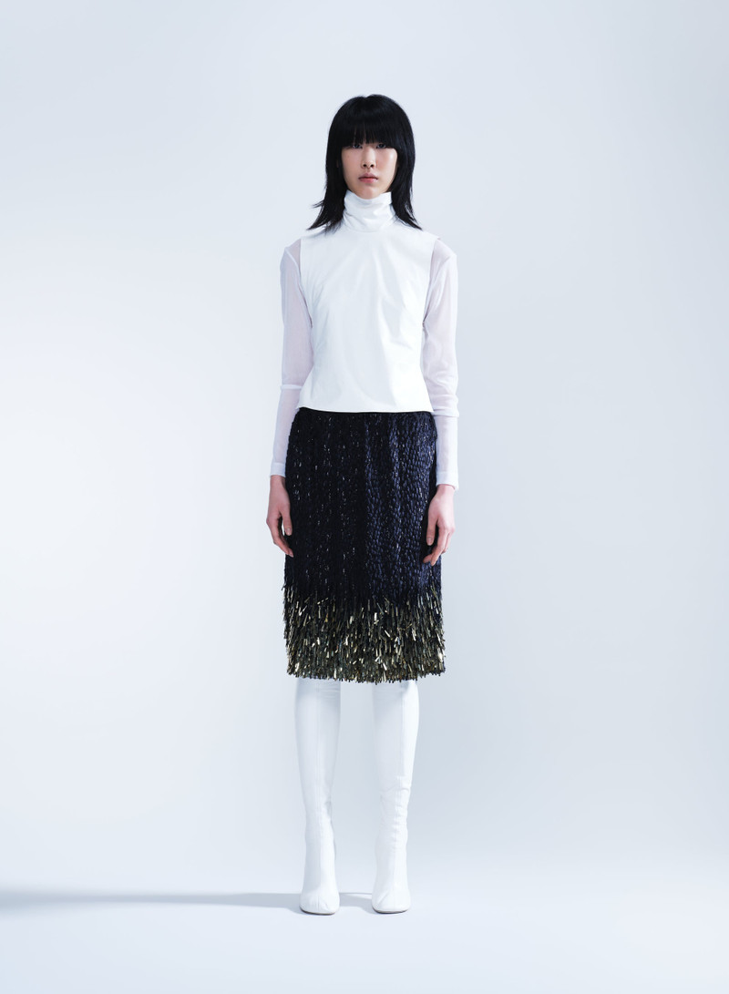 Dries Van Noten SILK DEVORE SKIRT outlook