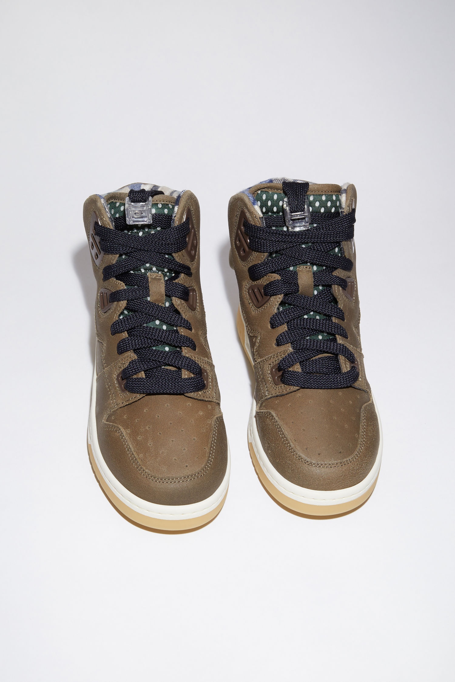 High top sneakers - Brown/green/beige - 2