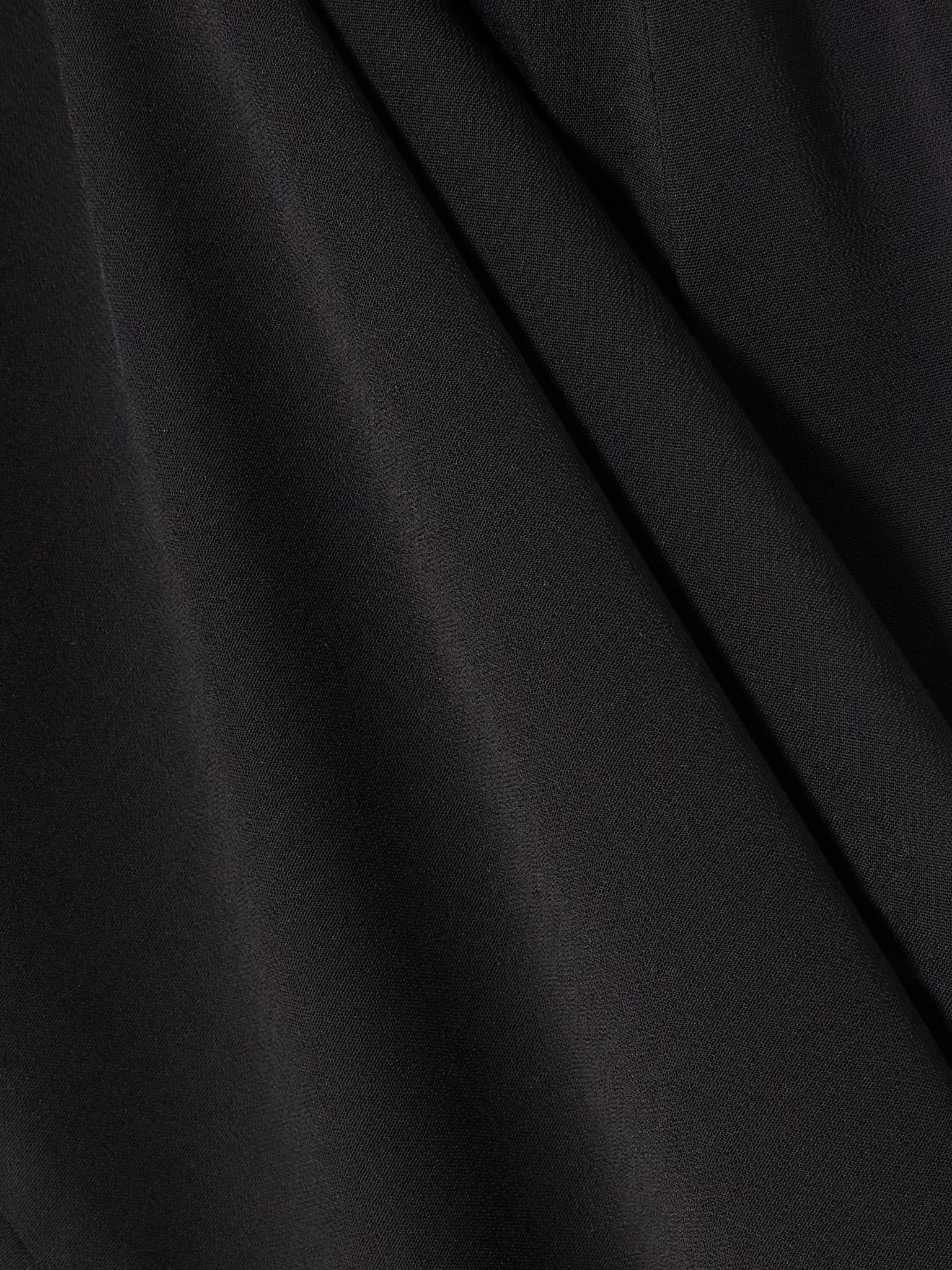 Crepe maxi dress Black - 4
