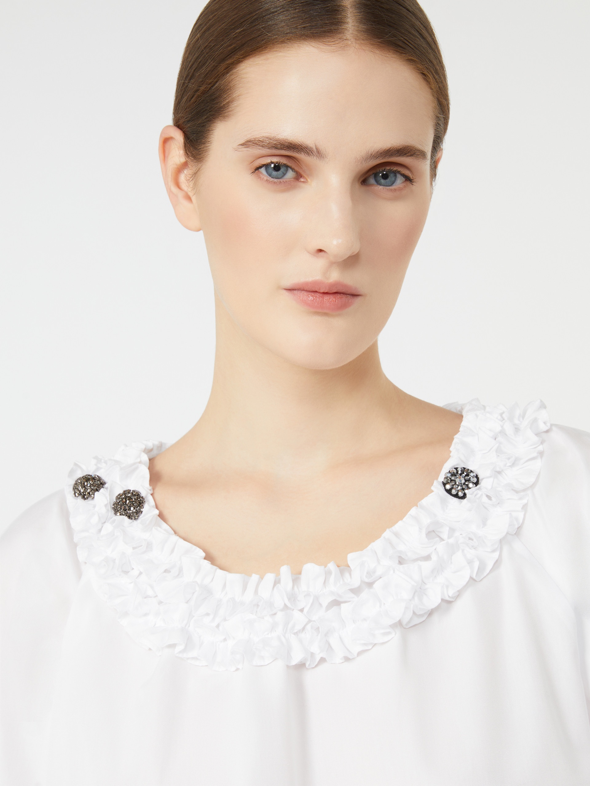 ORIANA Cotton poplin blouse - 5