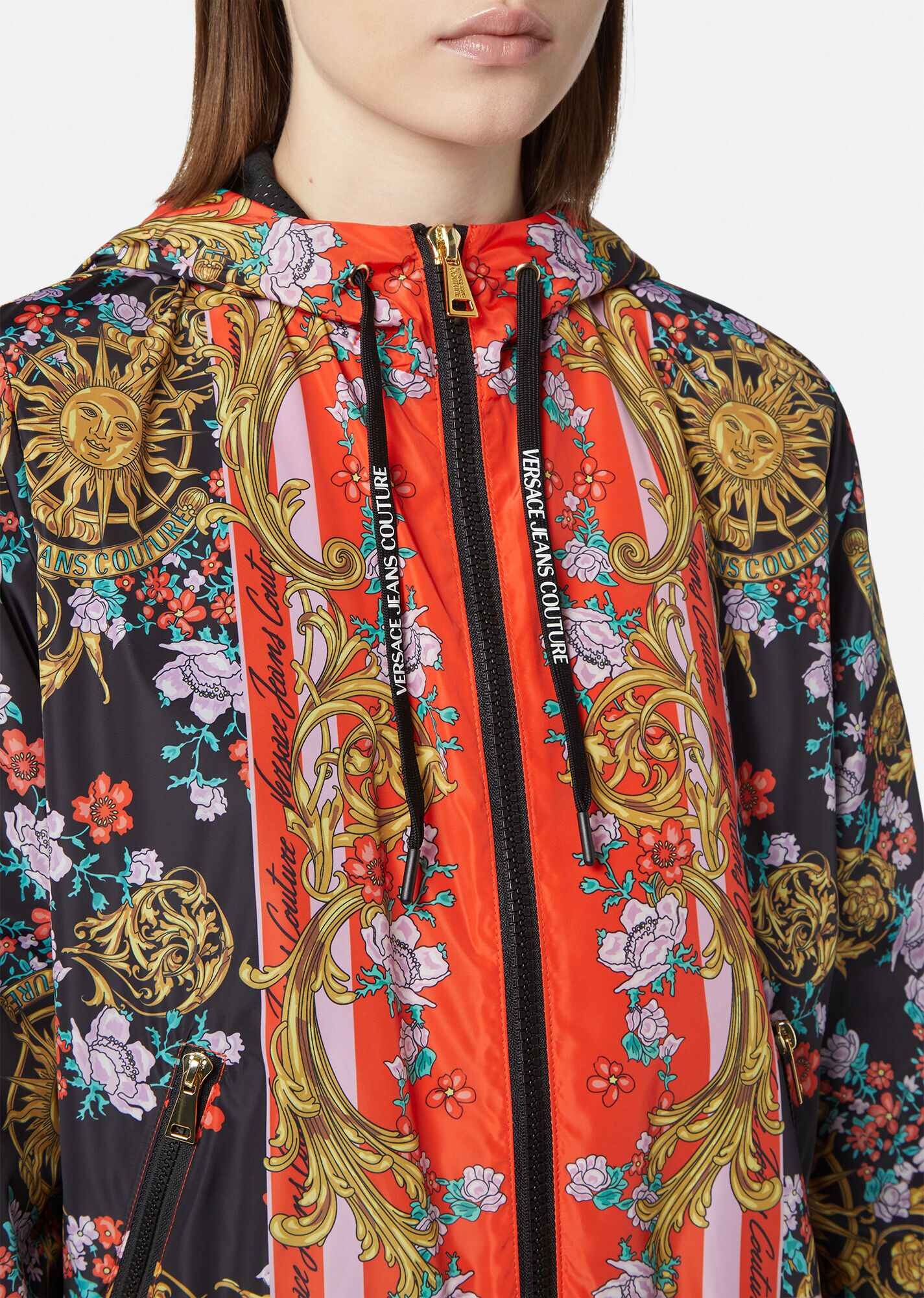 Sun Flower Garland Zip Up Hoodie - 5