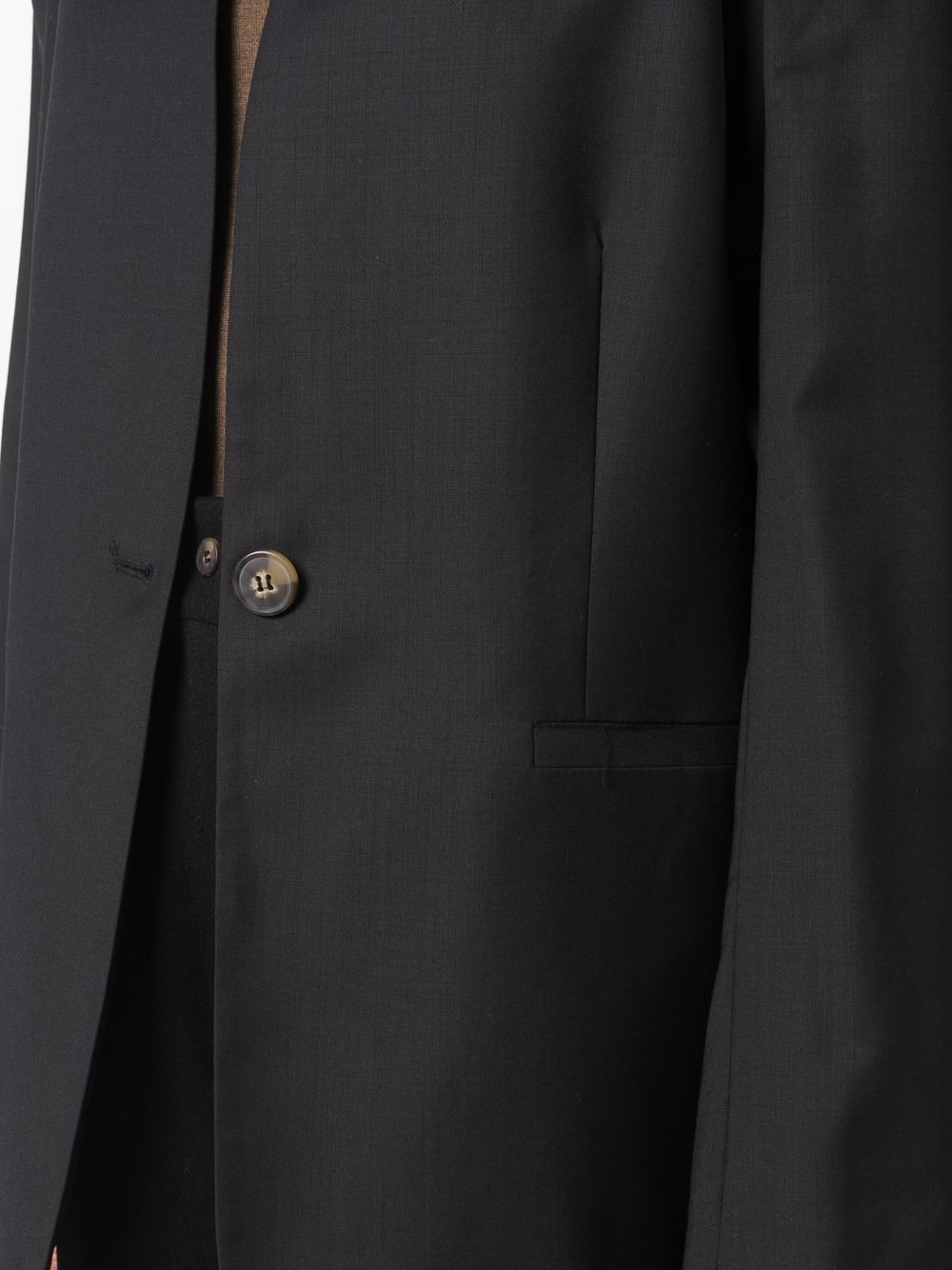 single-breasted wool blazer - 5