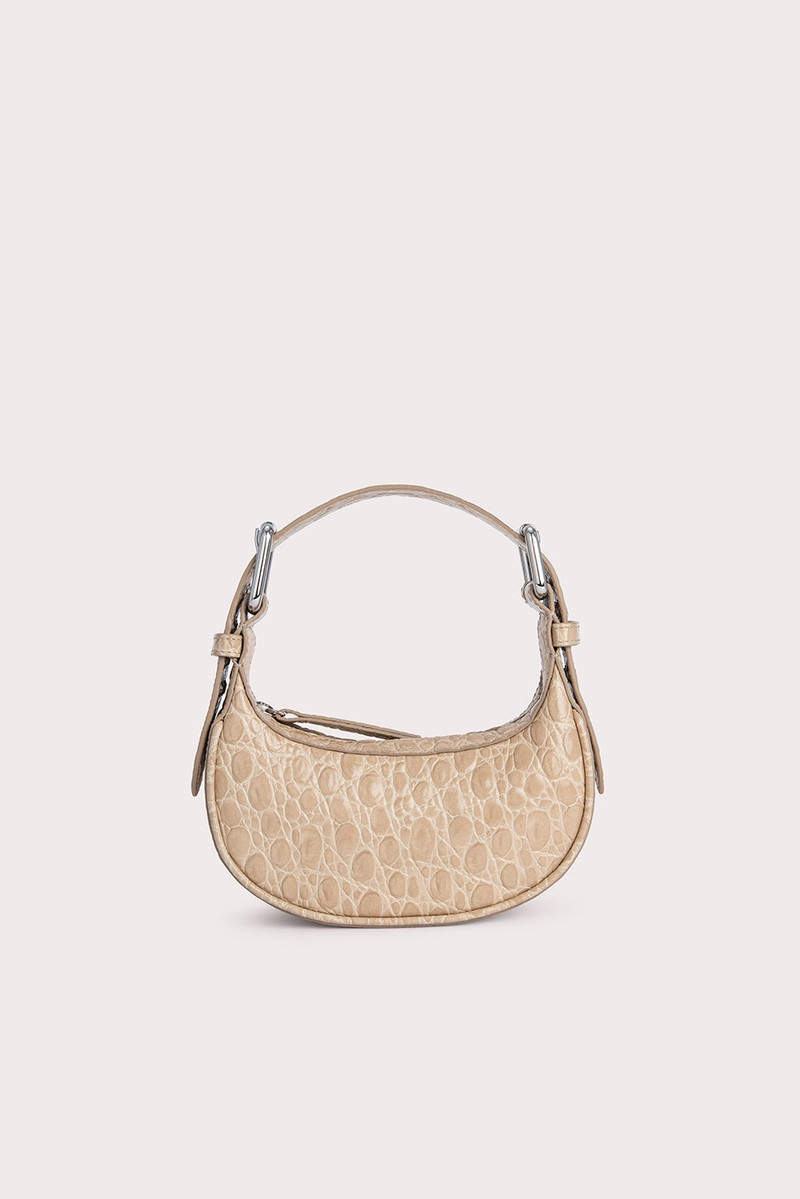Mini Soho Kraft Circular Croco Embossed Leather 1