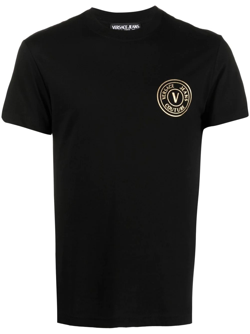 V Emblem cotton T-shirt - 1