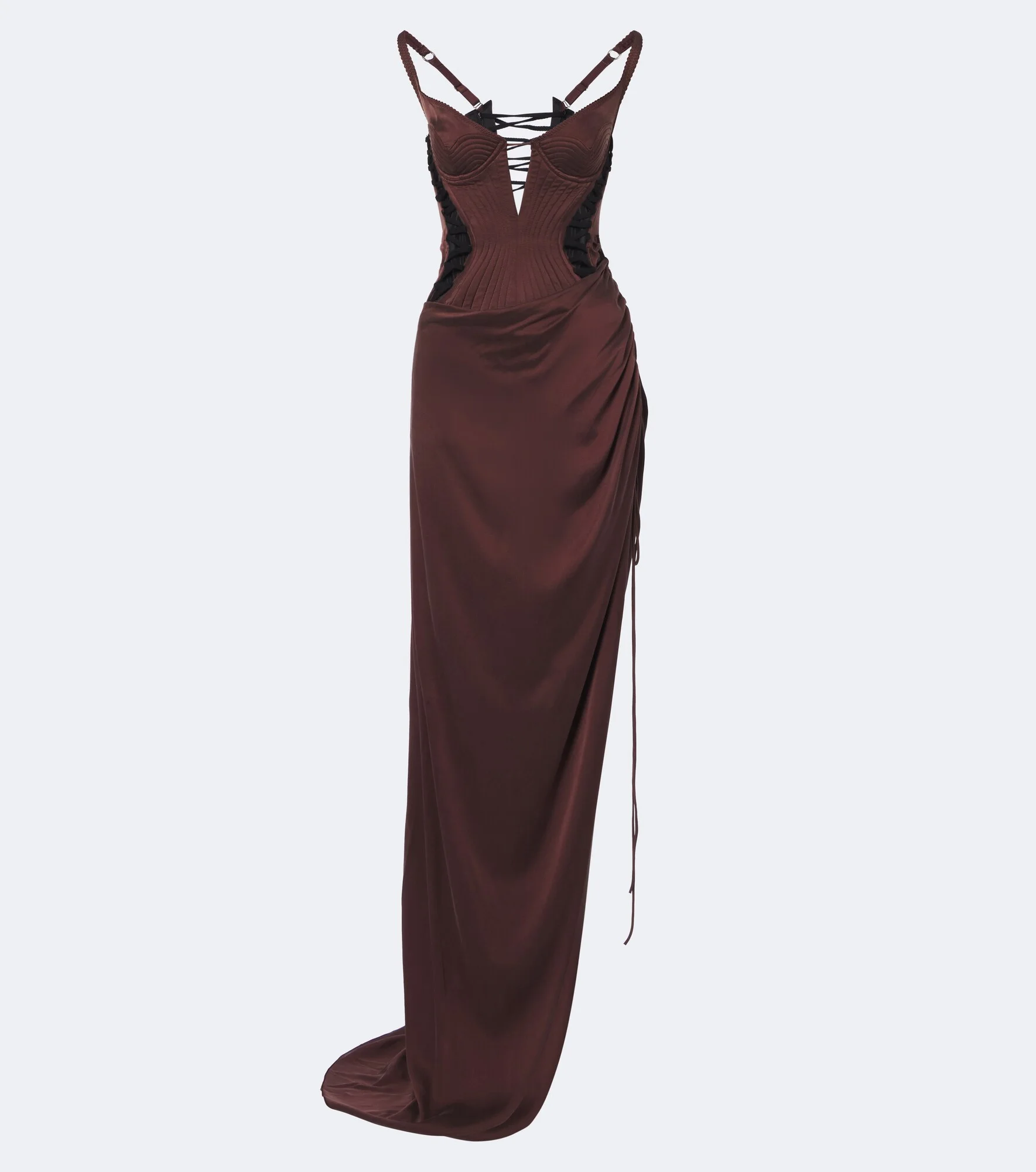 Ruched corset gown - 1