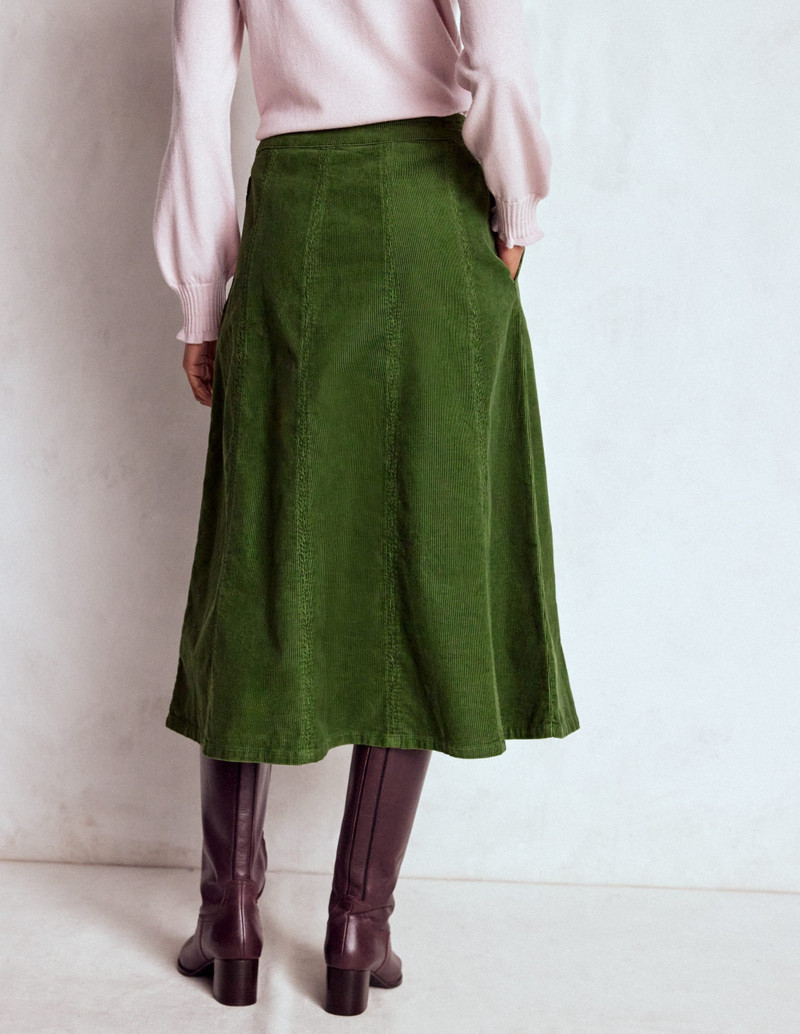 Joy Cord Midi Skirt-Fern 4