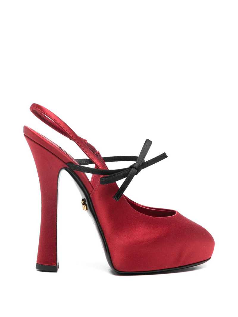 bow-detail slingback heeled pumps 1