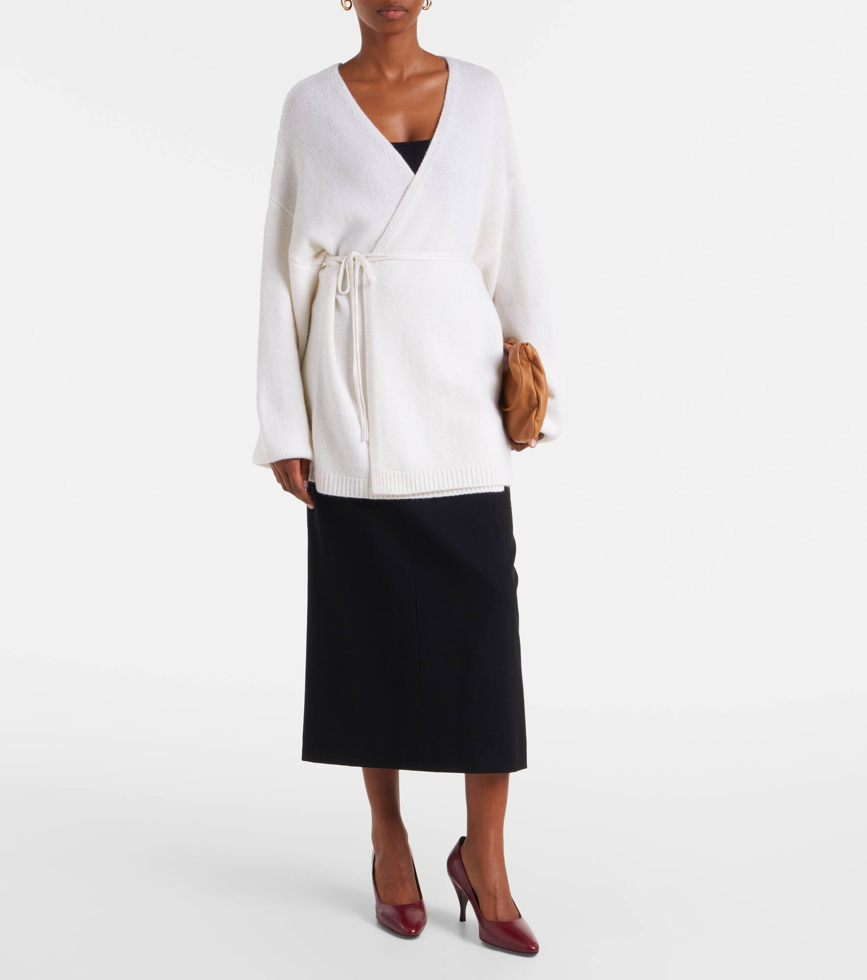 Laurina cashmere wrap cardigan - 2