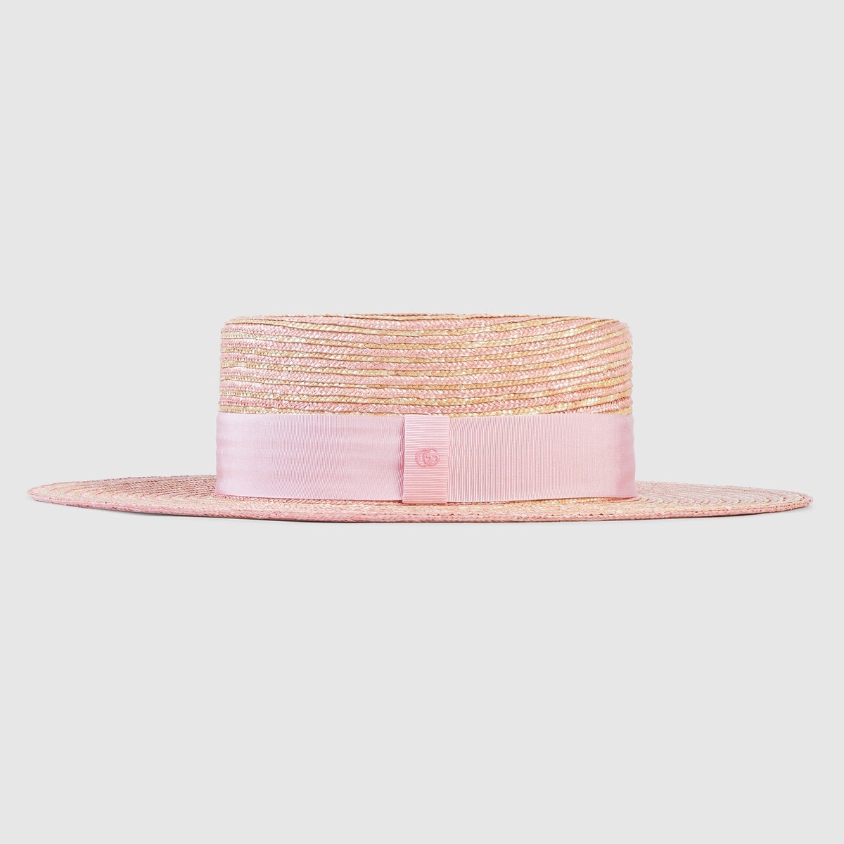 Striped raffia wide-brimmed hat - 3