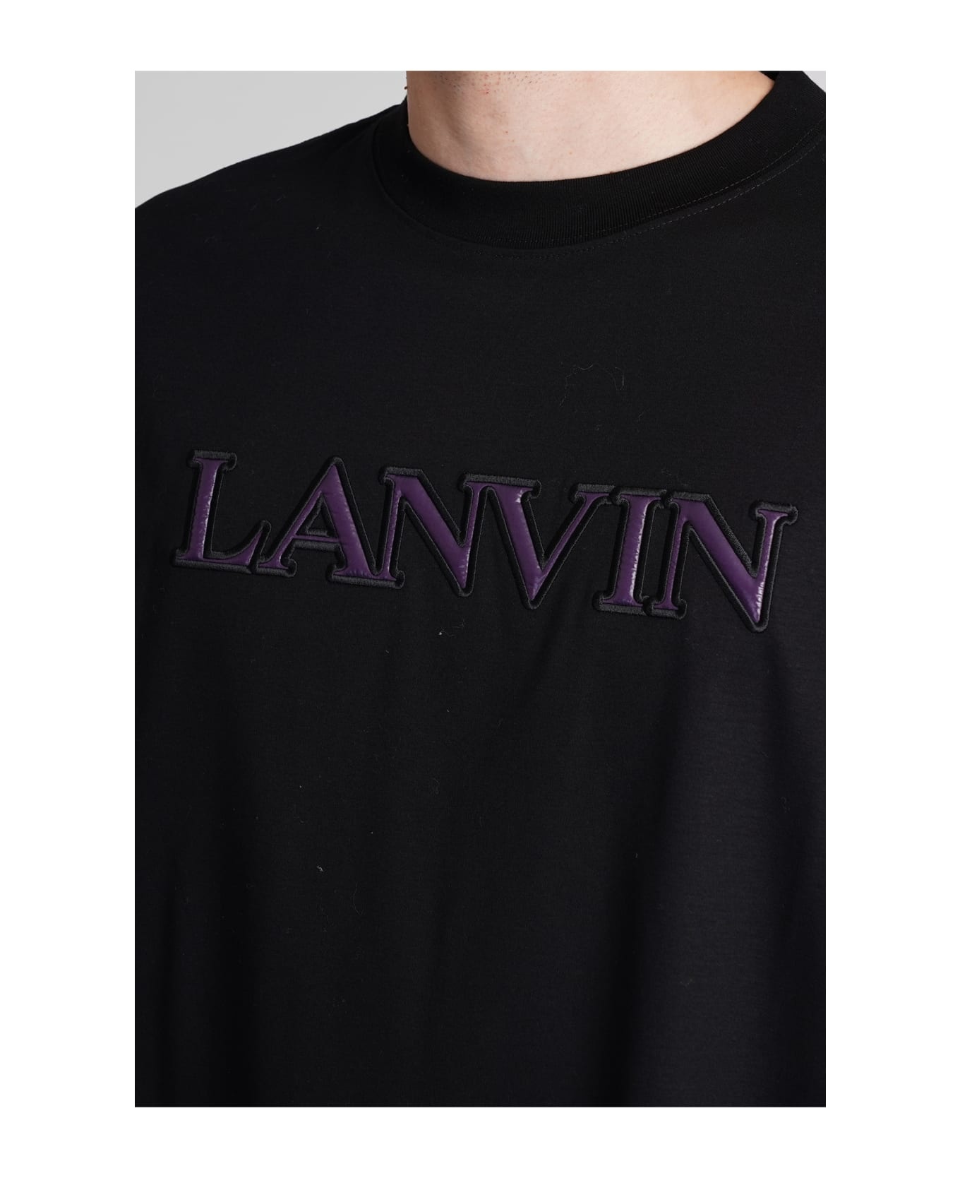 T-shirt In Black Cotton - 5