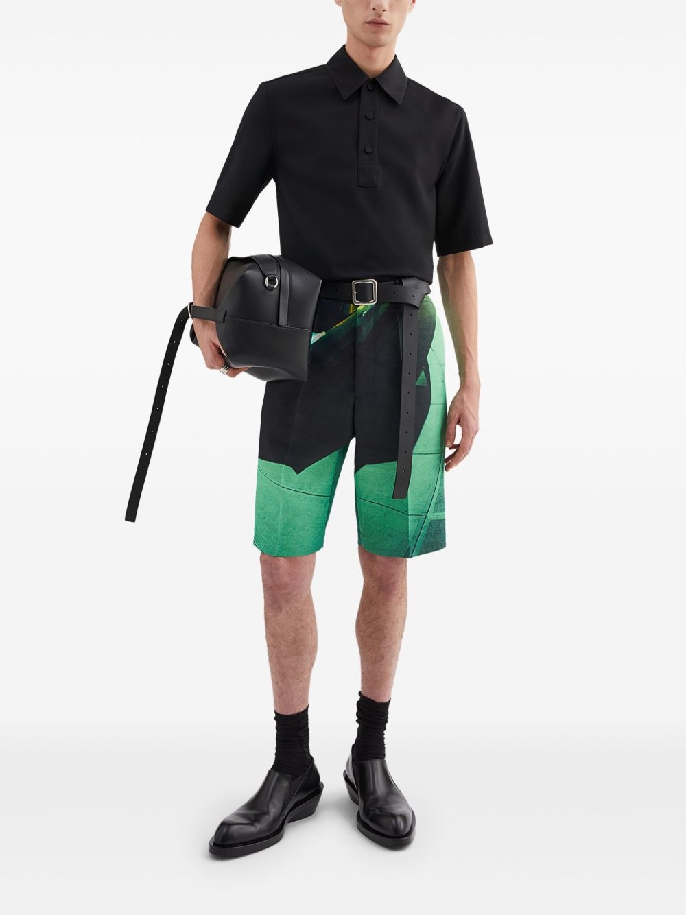 wool polo shirt - 2