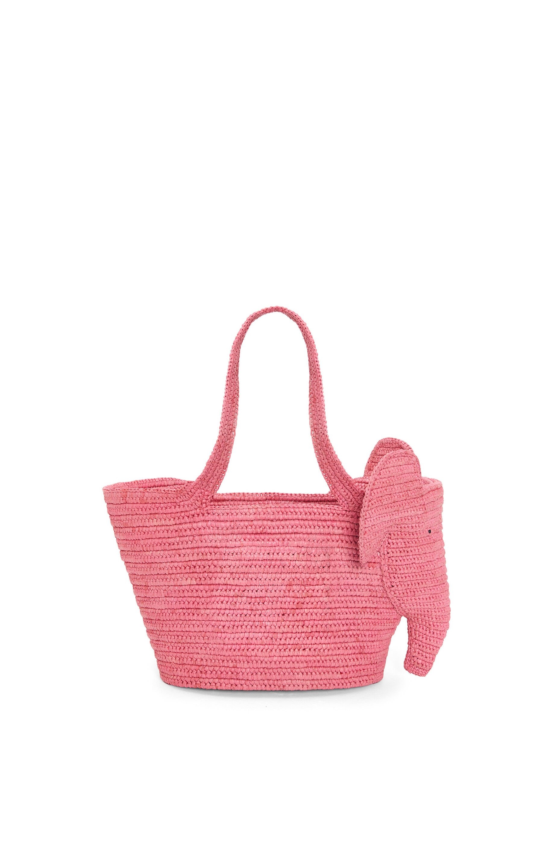 Small Elephant Basket bag in raffia - 4