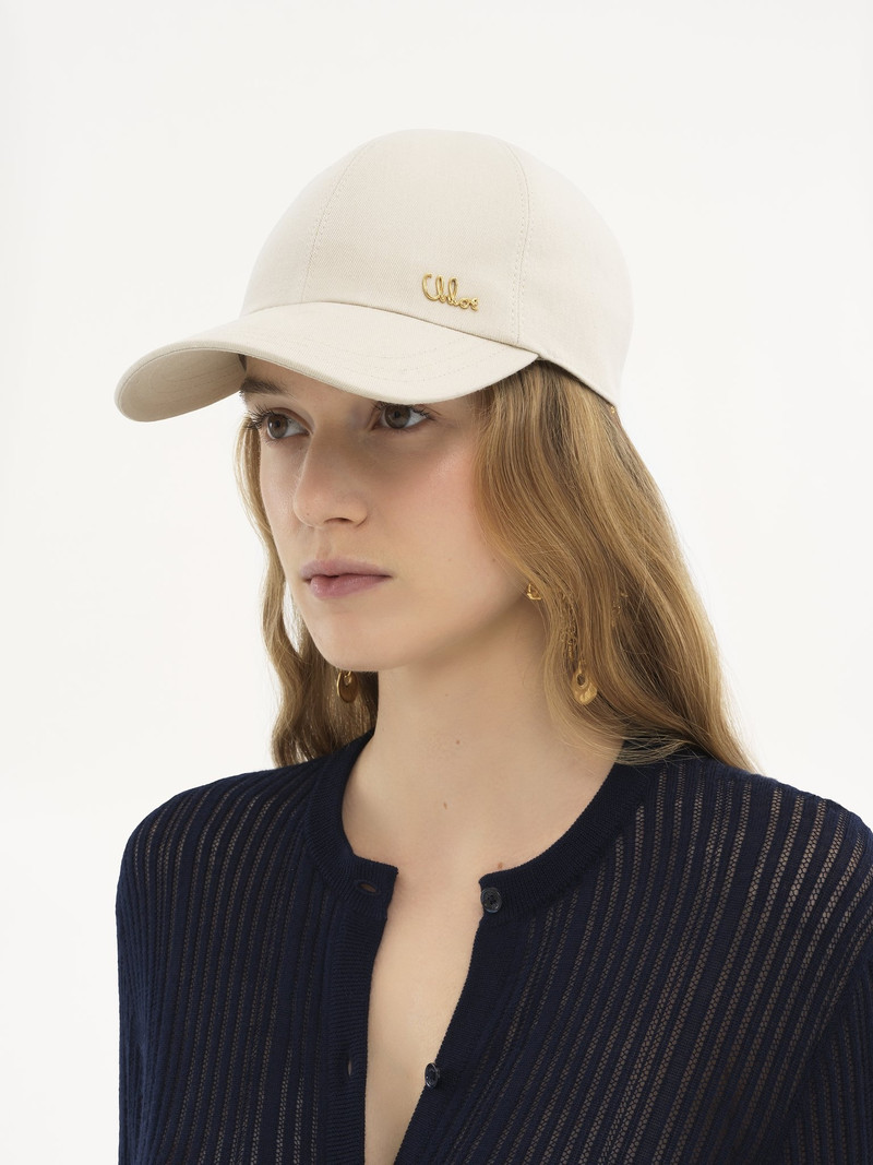 THE CHLOÉ ICONIC CAP IN COTTON CANVAS 5