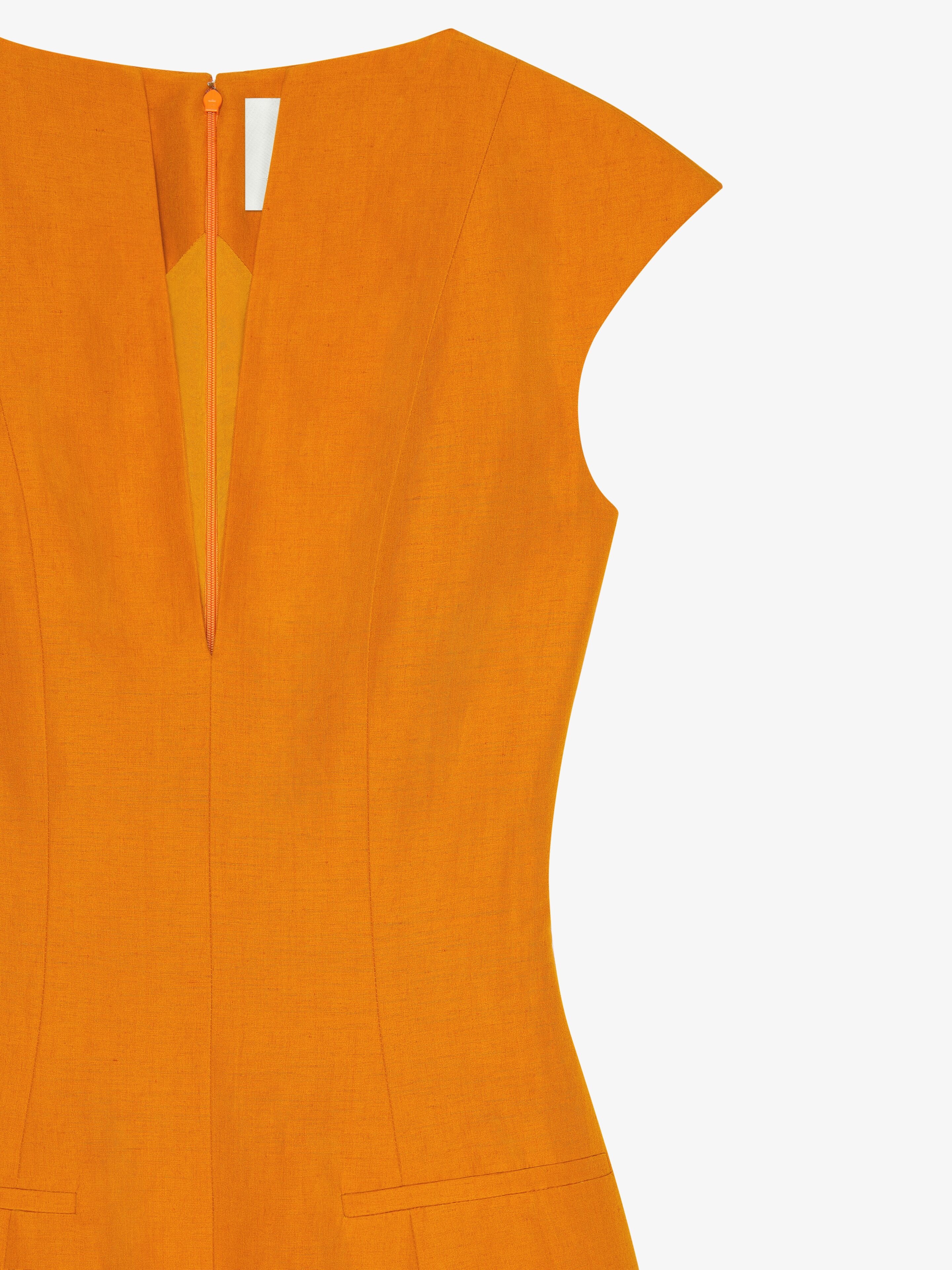DRESS IN LINEN AND SILK - 5