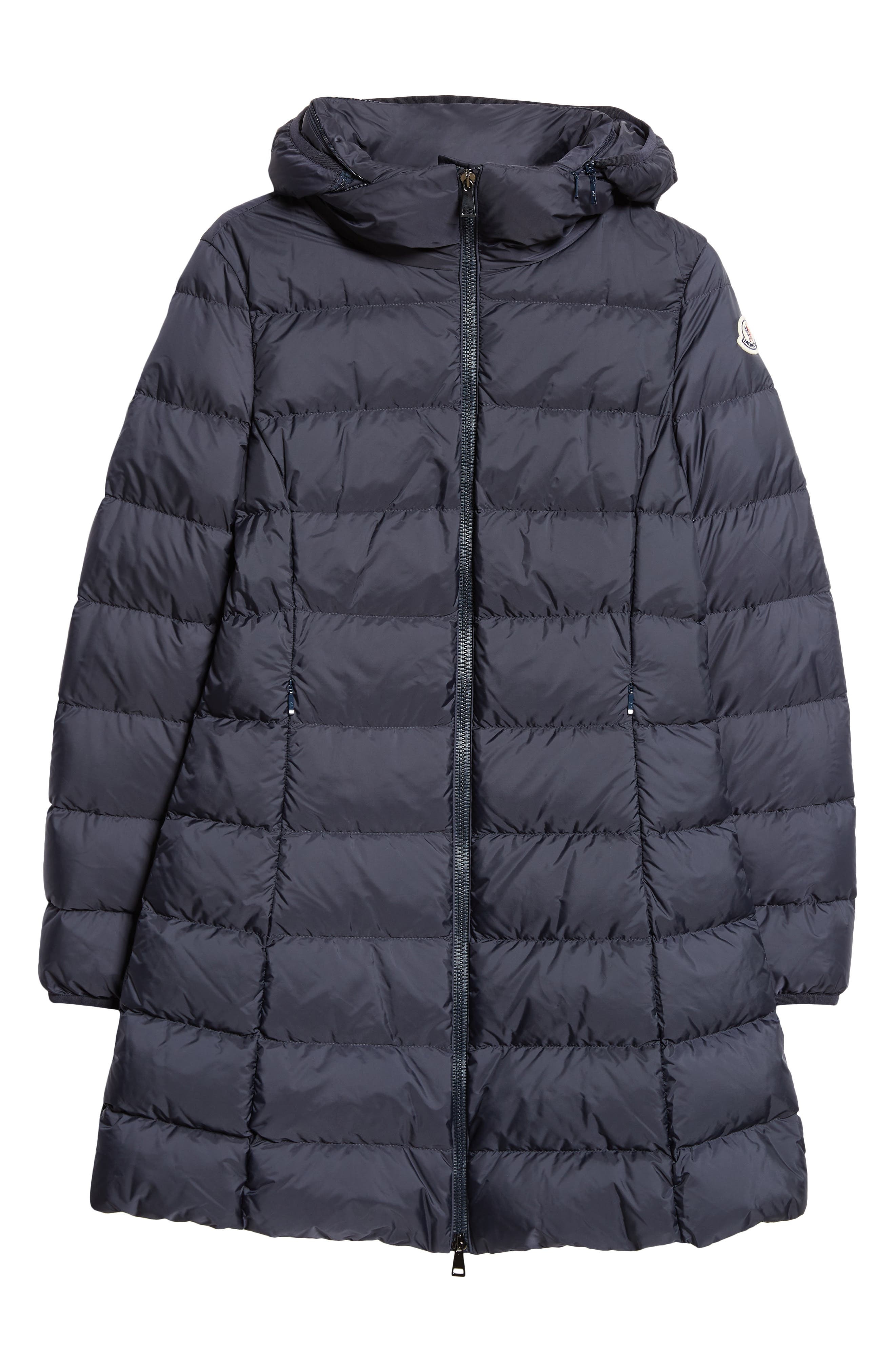 Moncler Gie Water Resistant Down Long Coat in Blue at Nordstrom - 6