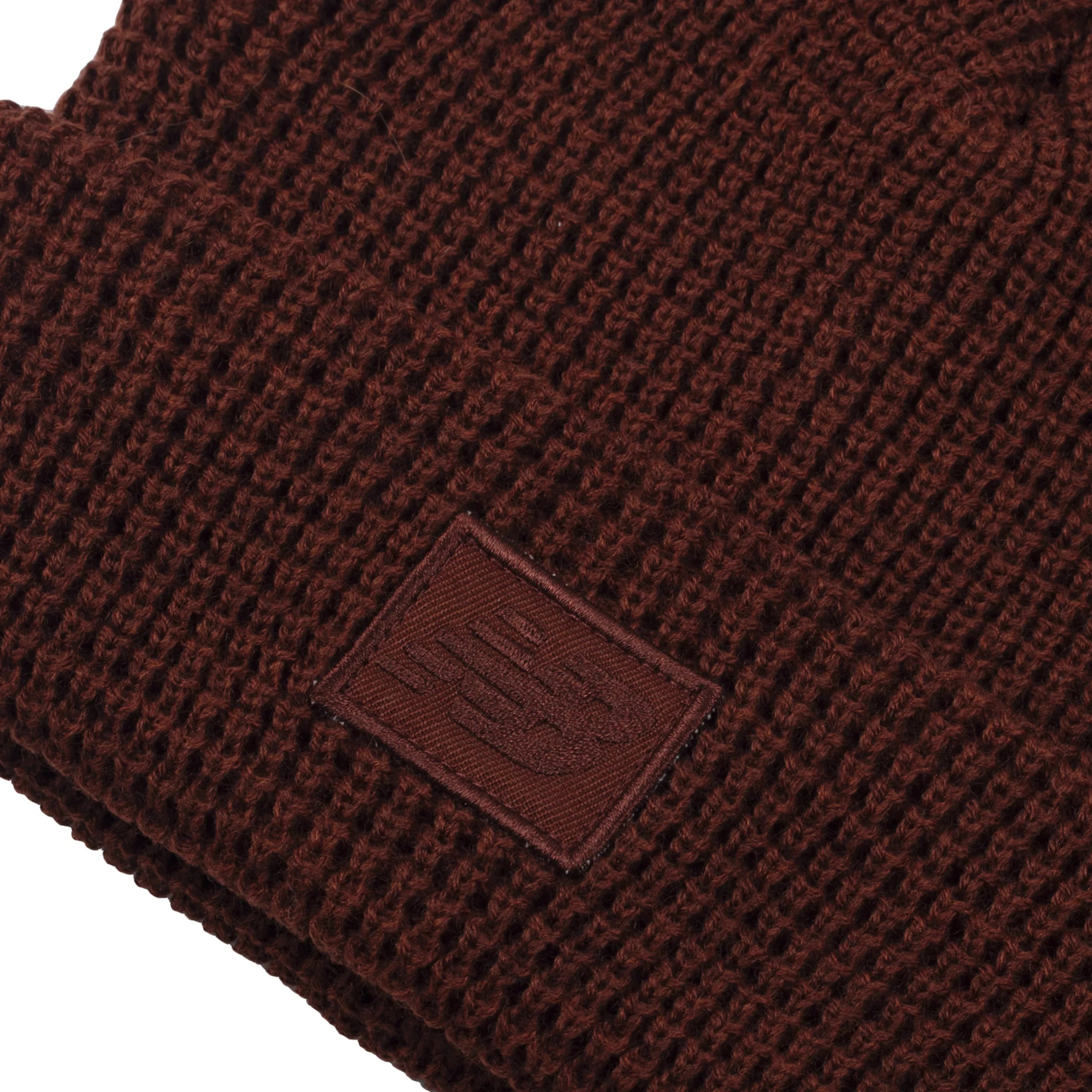 Waffle Knit Cuffed Beanie - 3