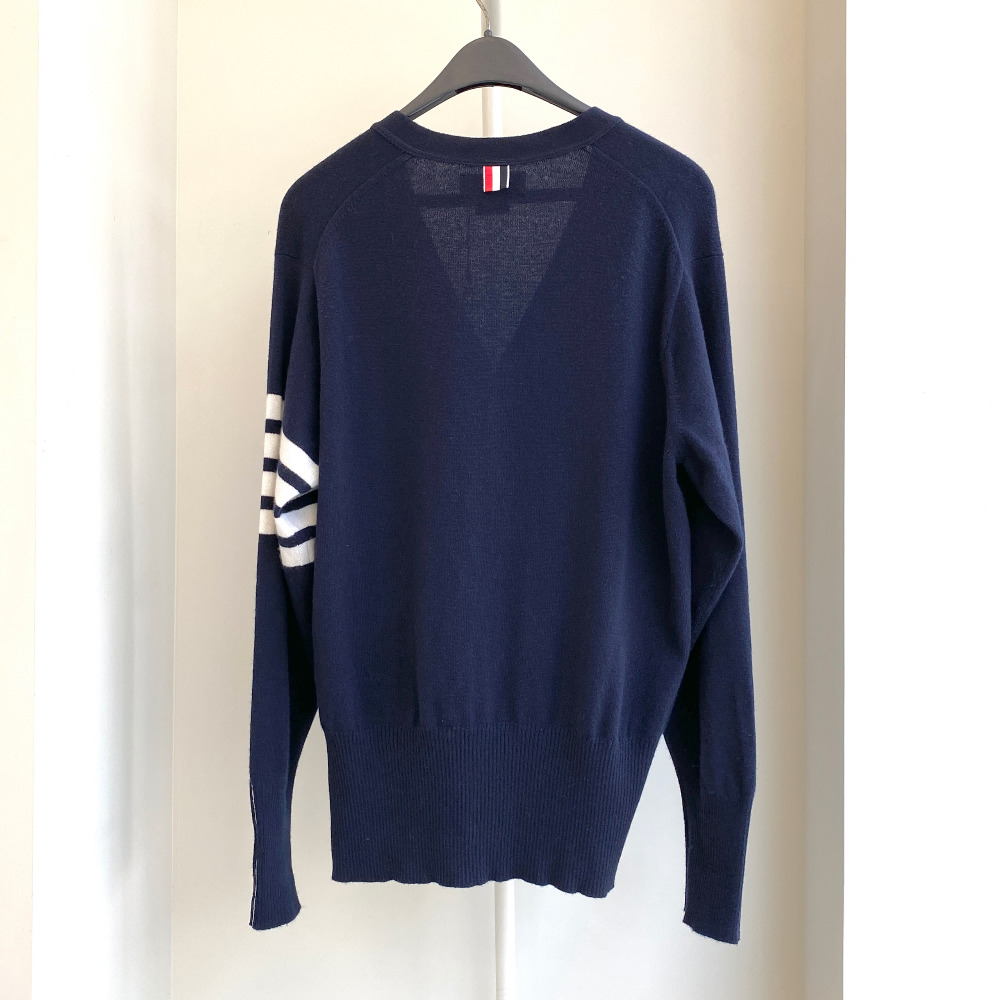 Thom - Thom Browne 2024 Cashmere Cardigan MKC001A 00011 415 - 4