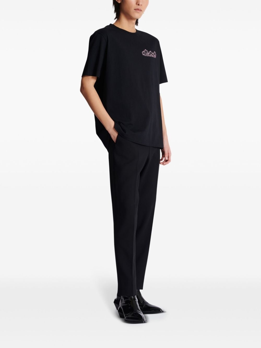Club-print cotton T-shirt - 2