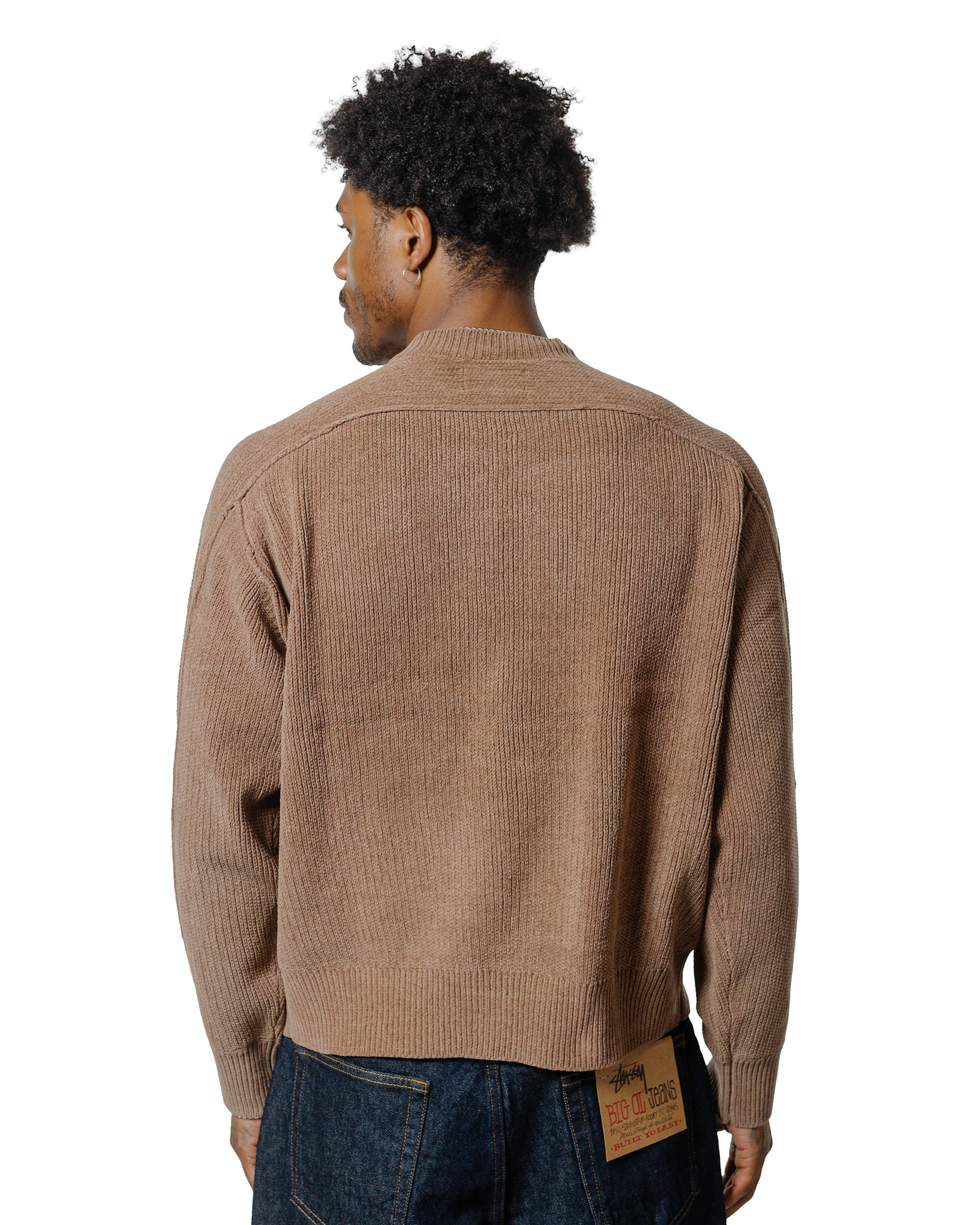 Stüssy Exposed Seam Sweater Brown - 3