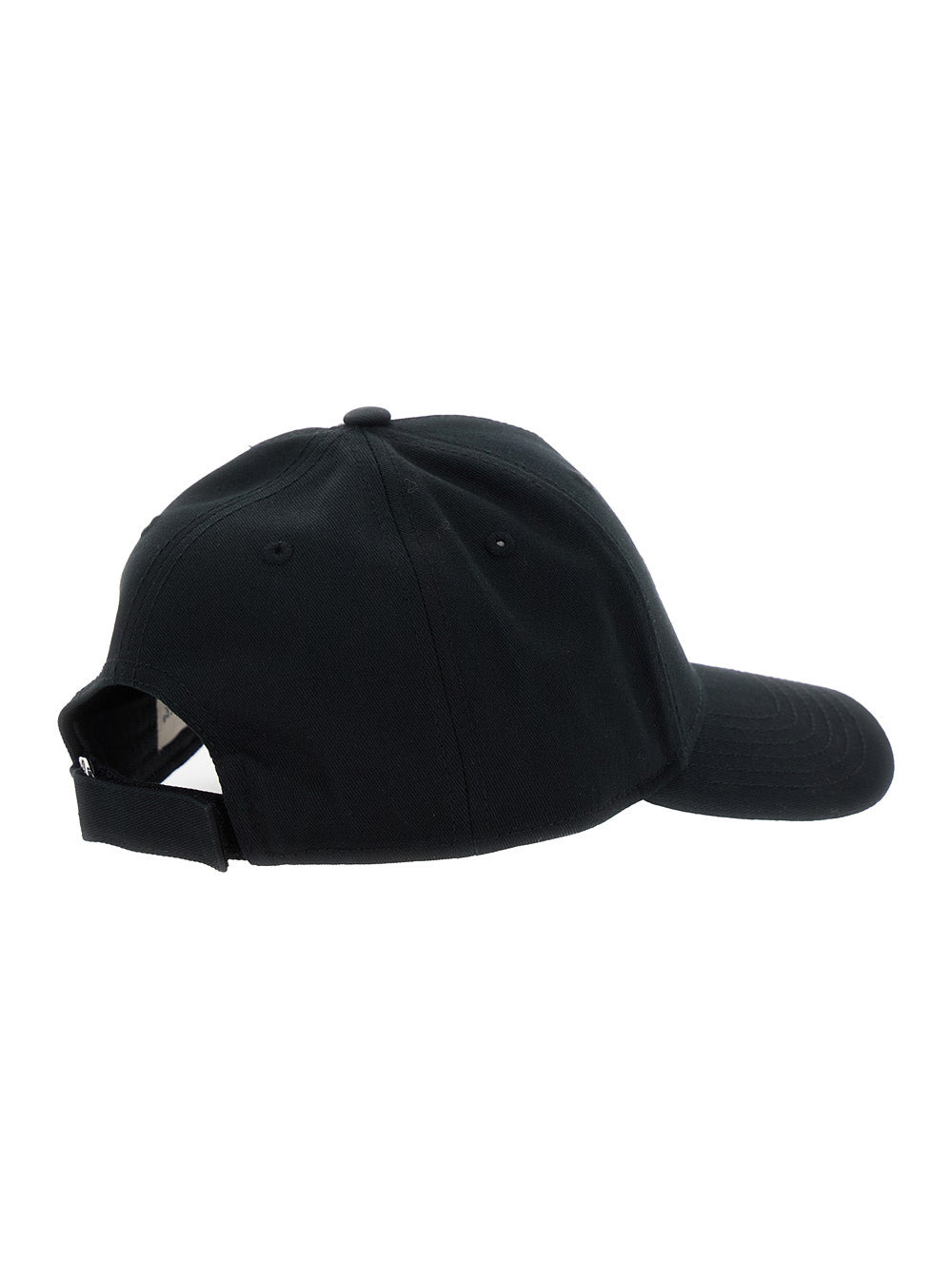 Moncler Women Black Baseball Cap With Tone On Tone Logo Print In Cotton Woman - 2