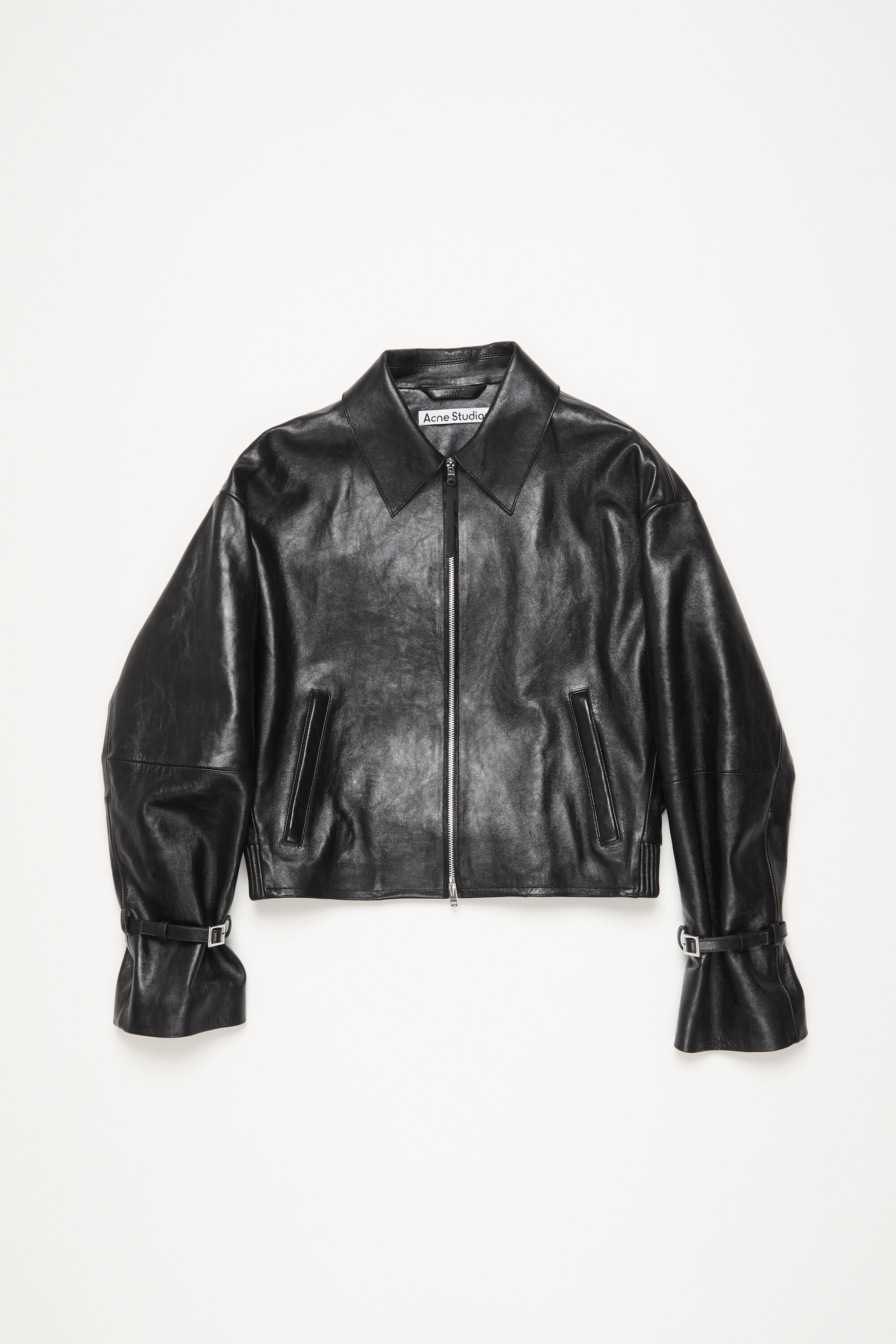 Leather jacket - Black - 8