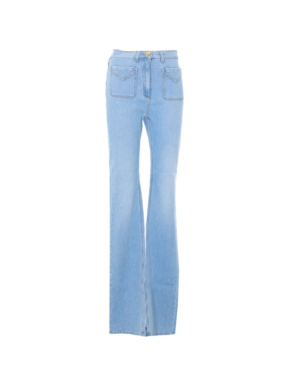 pocket flared denim - 1
