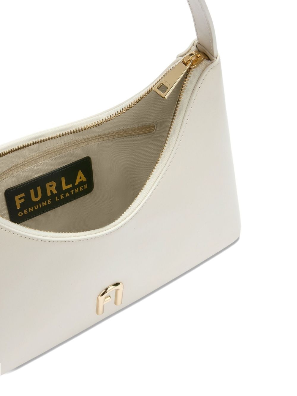 small Diamante curved-top leather shoulder bag - 6