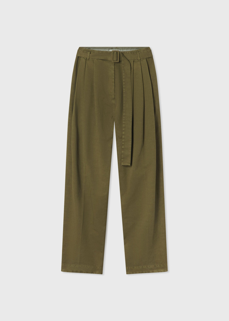 Pleated Pant in Cotton 1