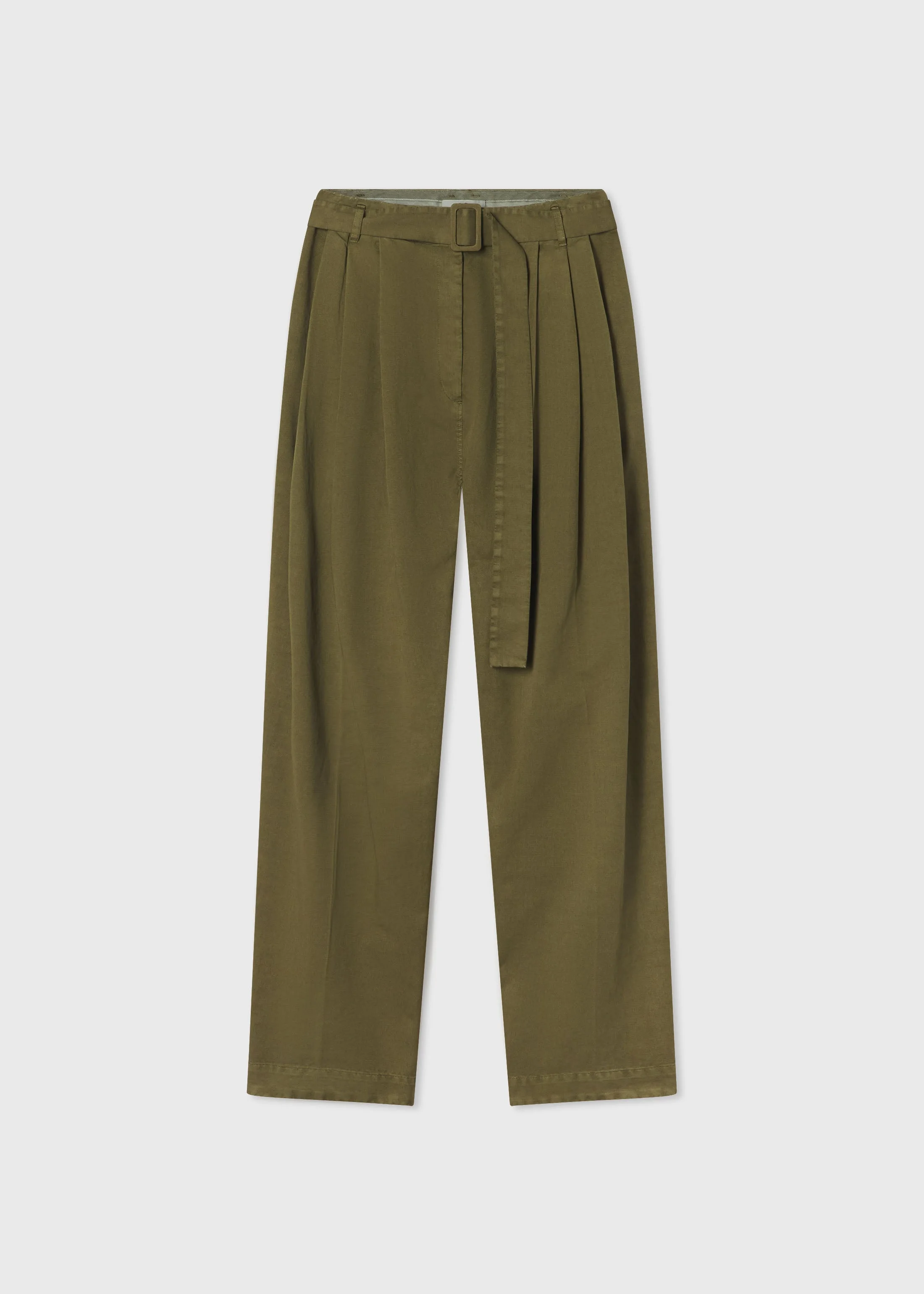 Pleated Pant in Cotton - 1