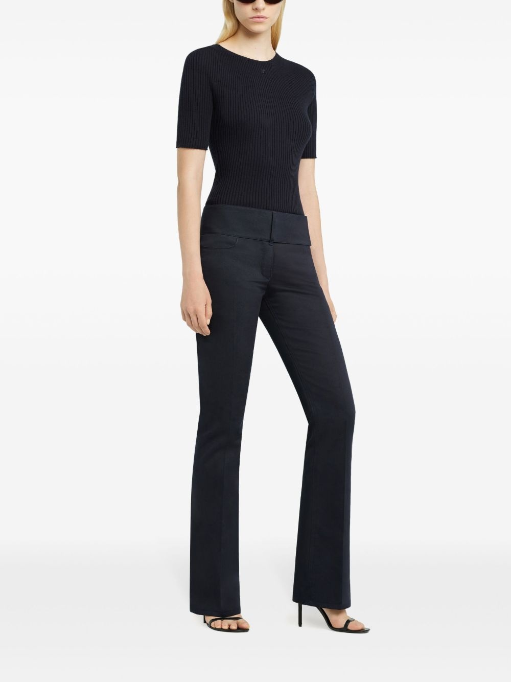 fine-ribbed jumper - 3