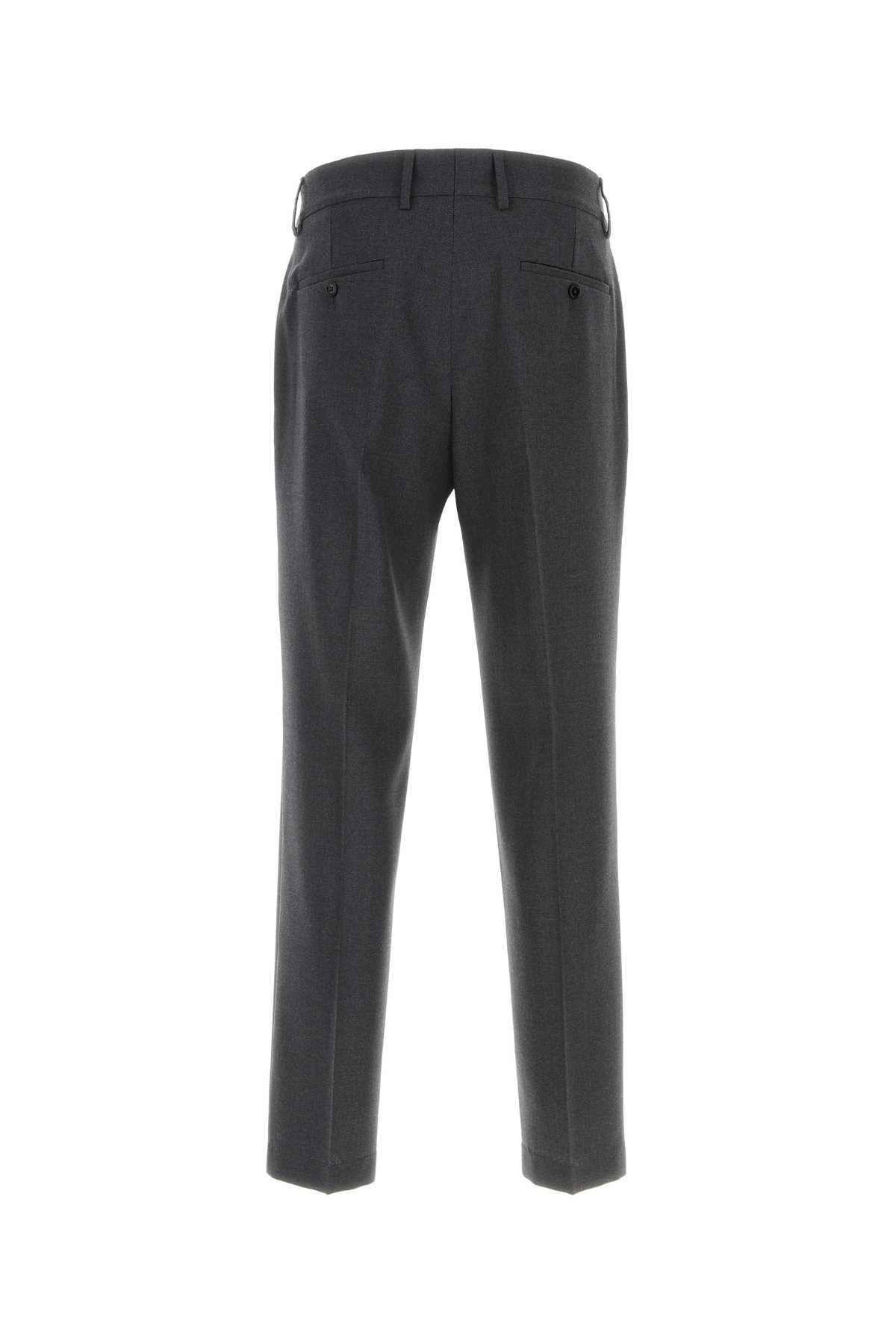 Dolce & Gabbana Men Dark Grey Wool Blend Pant - 2