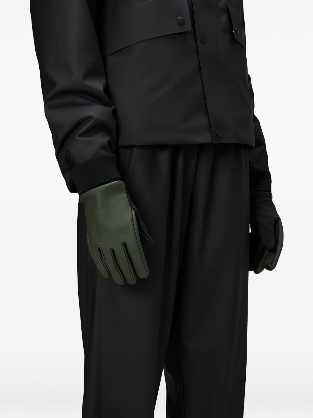 zip-cuff gloves - 2