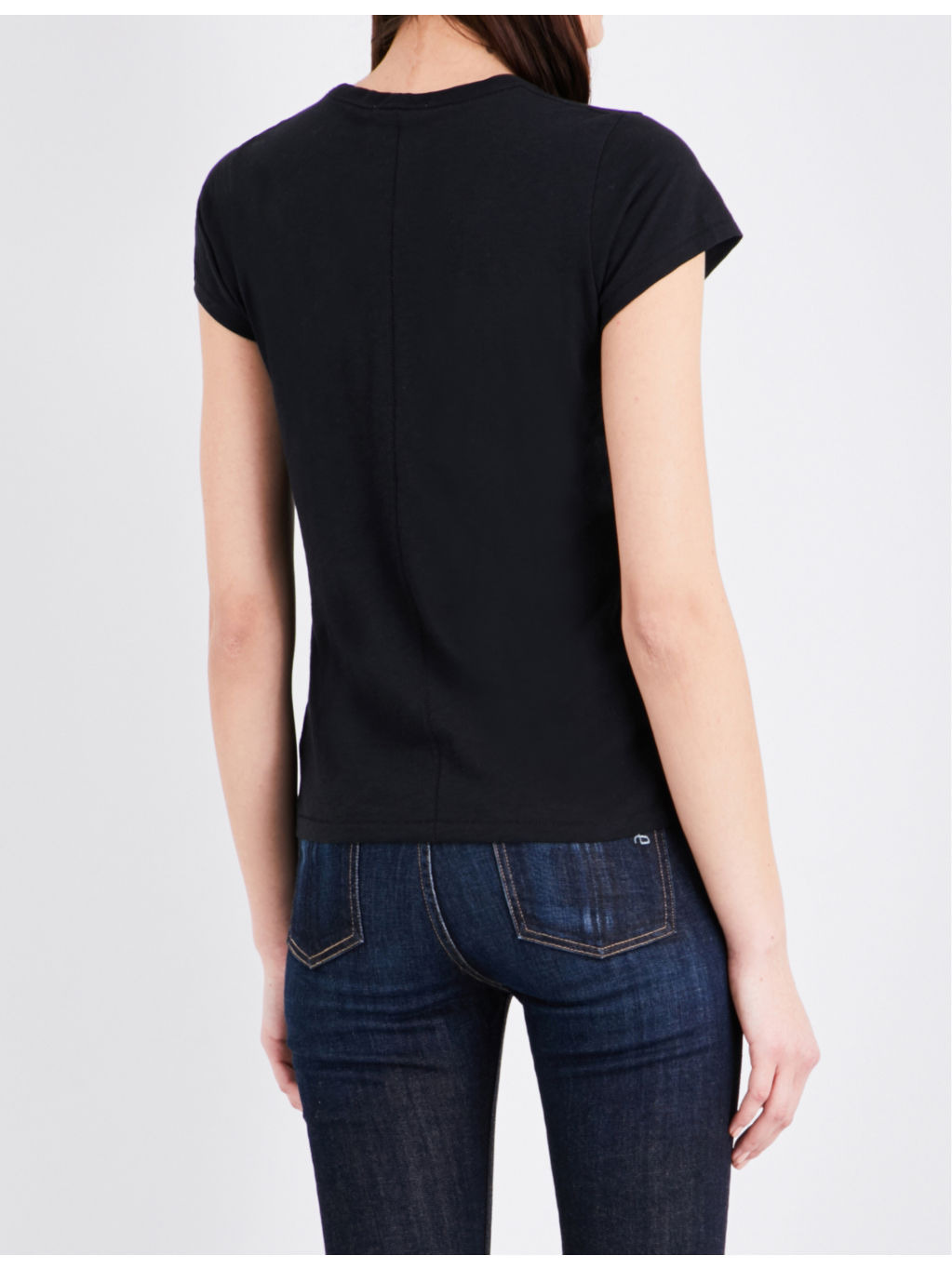 Round neck cotton-jersey T-shirt - 4