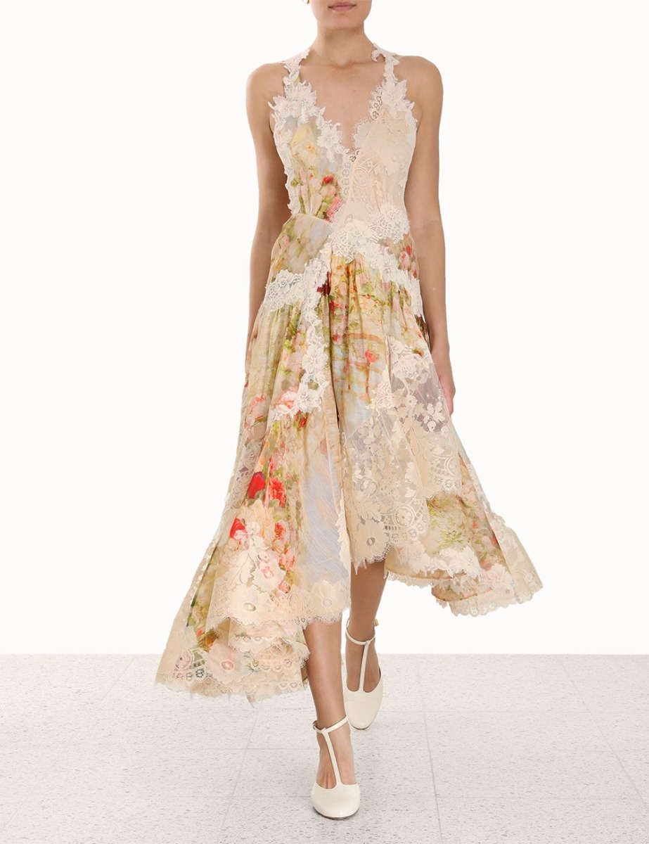 【Zimmermann】LUMINOSITY TWILL LACE DRESS レース ドレス Zimmermann】LUMINOSITY TWILL LACE DRESS レース ドレス