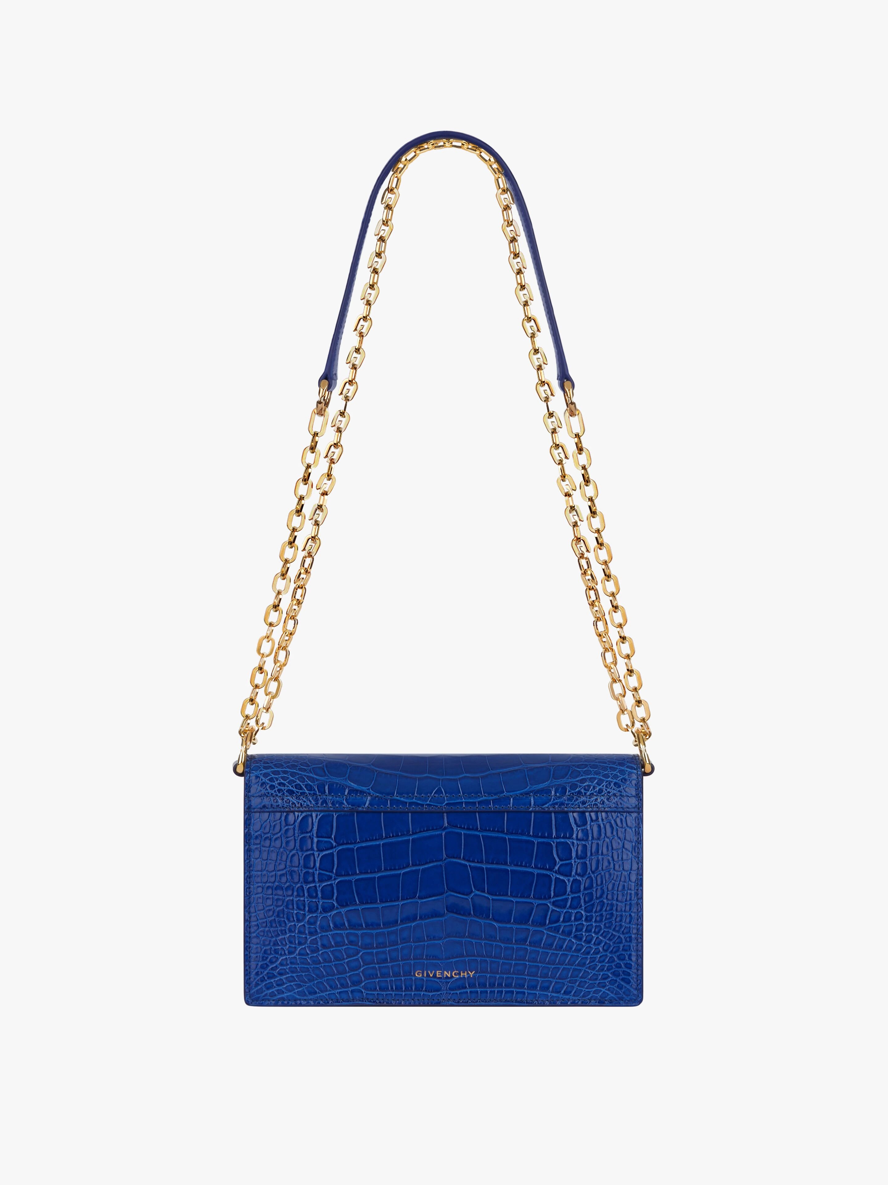 SMALL 4G BAG IN CROCODILE WITH CHAIN - 5