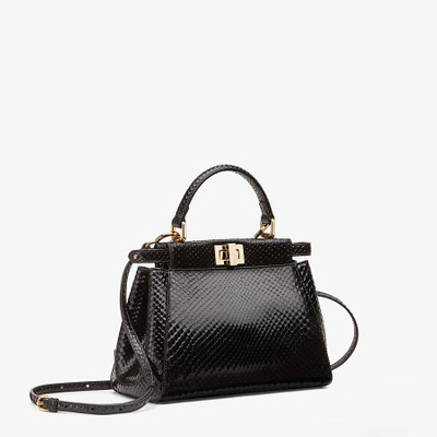 FENDI Black python bag outlook