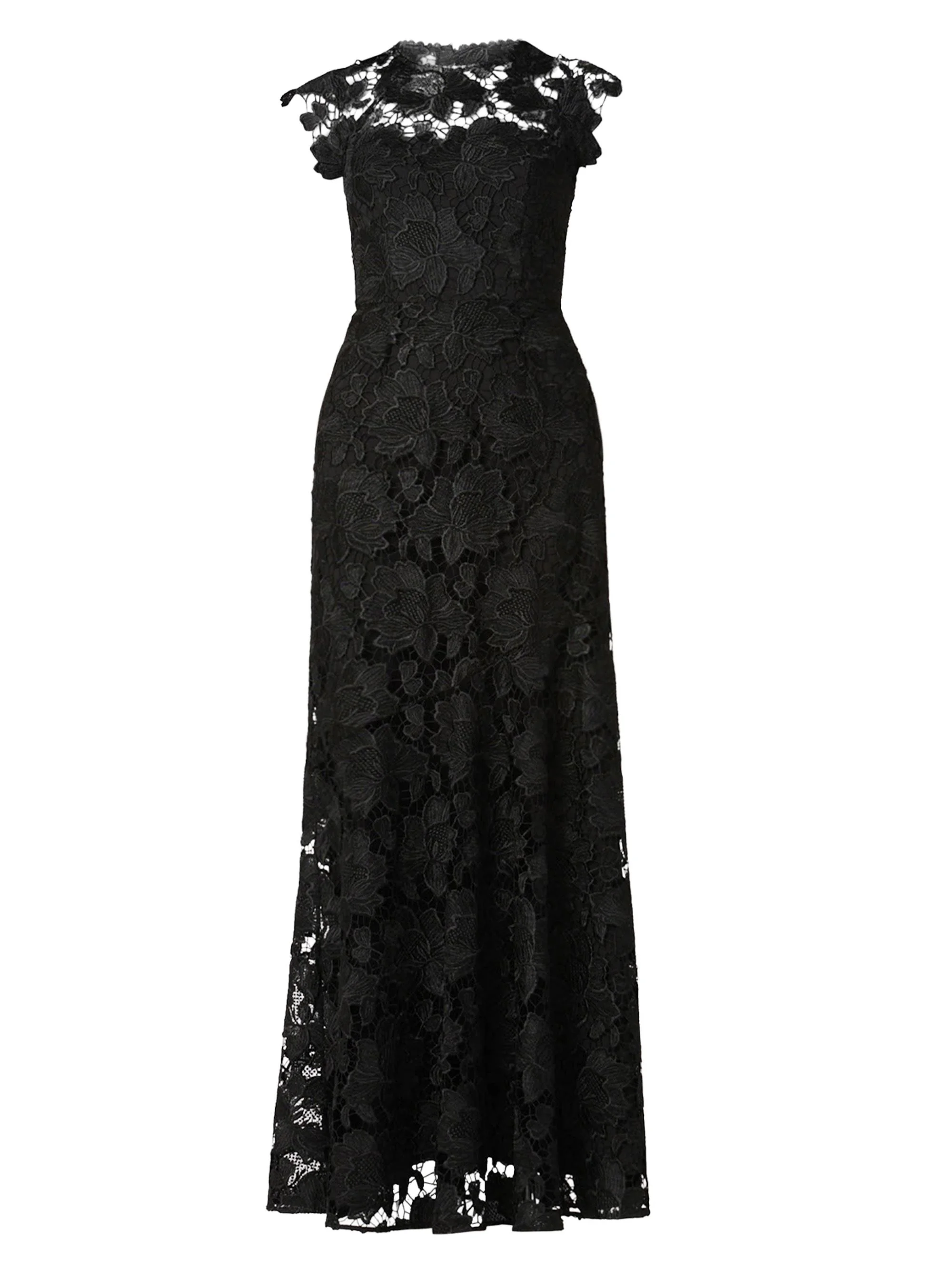 Women's Raven Lace Maxi Dress - Jet - 1