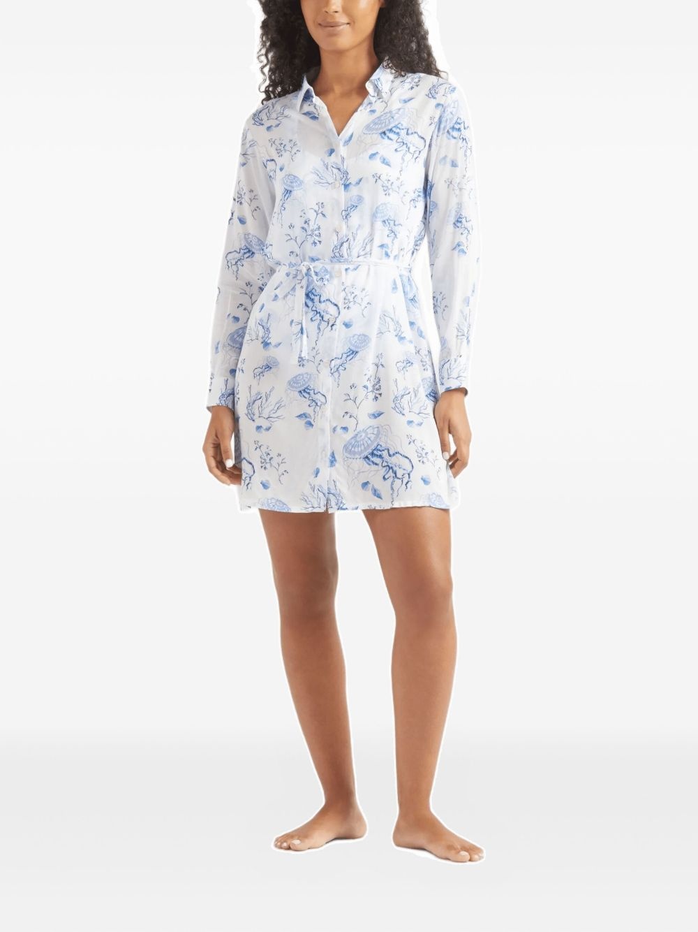 Medusa and Shells midi shirt - 2